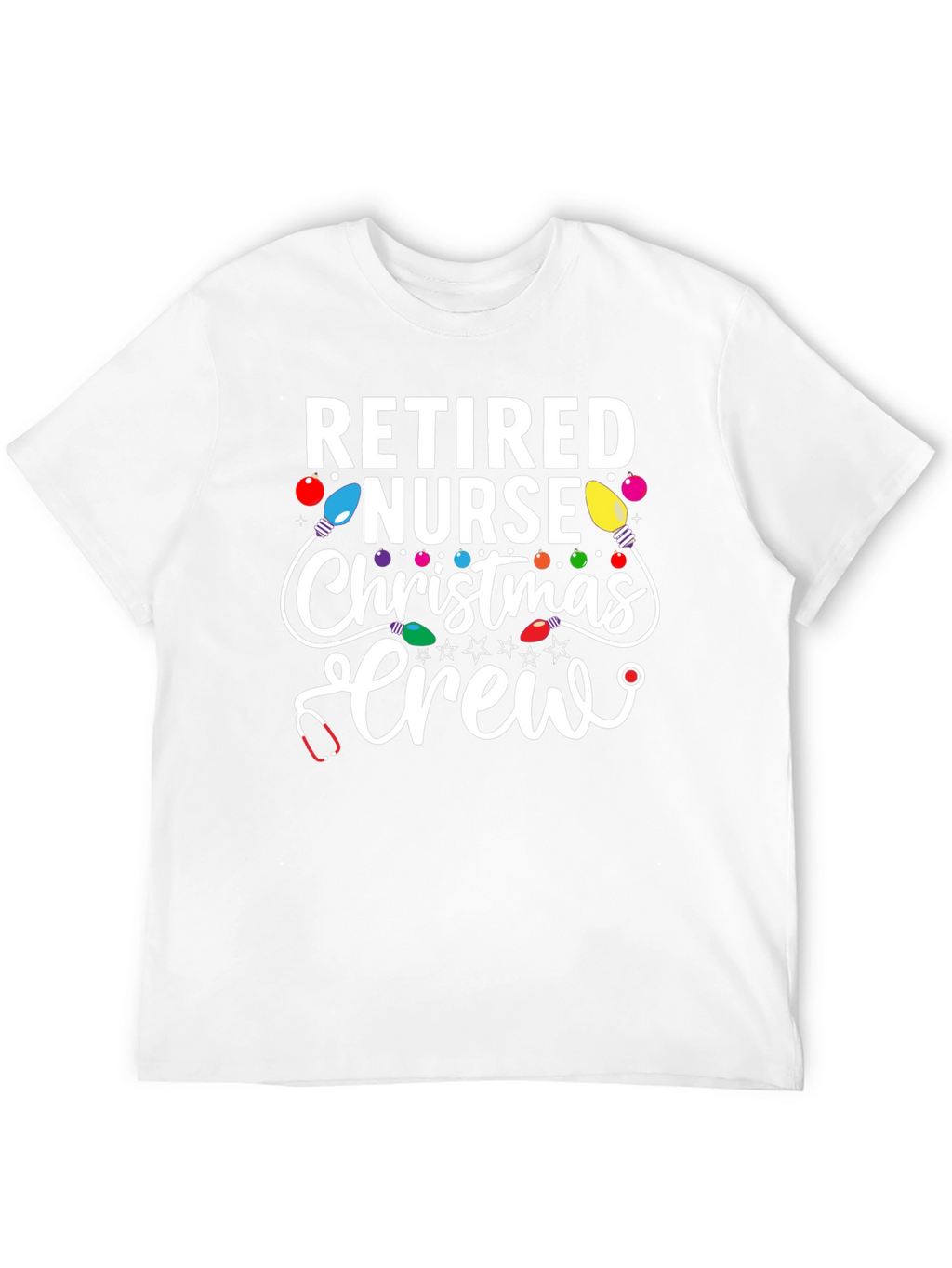 Retired Nurse Christmas Crew T-Shirt