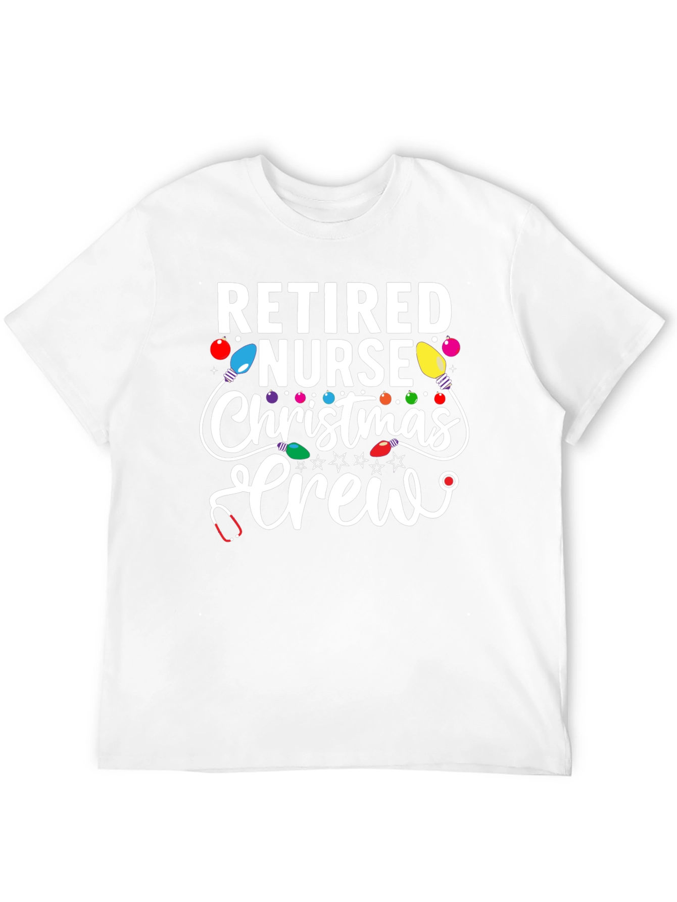 Retired Nurse Christmas Crew T-Shirt