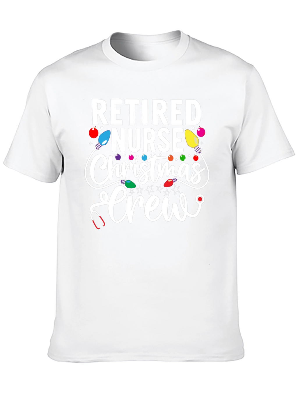 Retired Nurse Christmas Crew T-Shirt