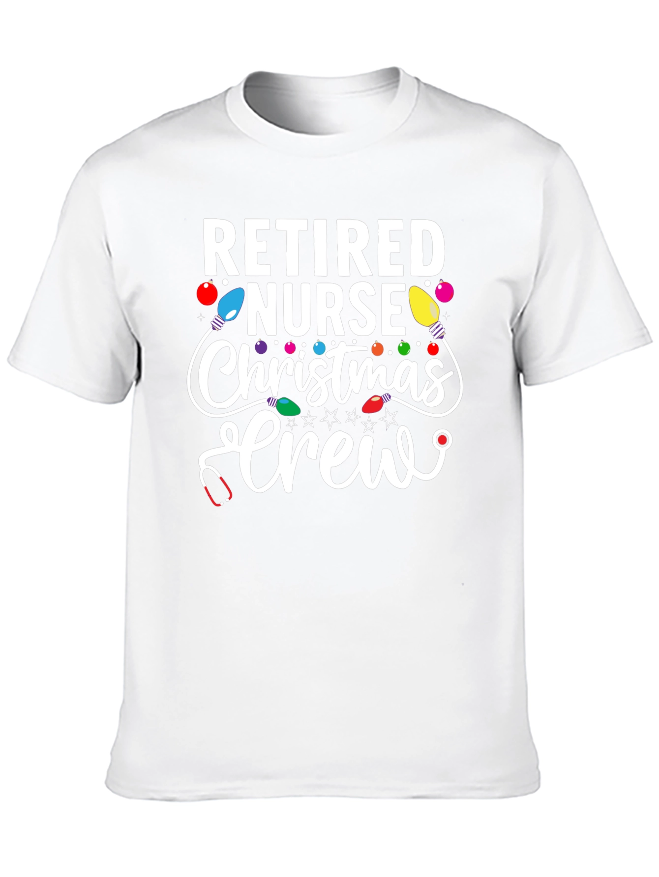 Retired Nurse Christmas Crew T-Shirt