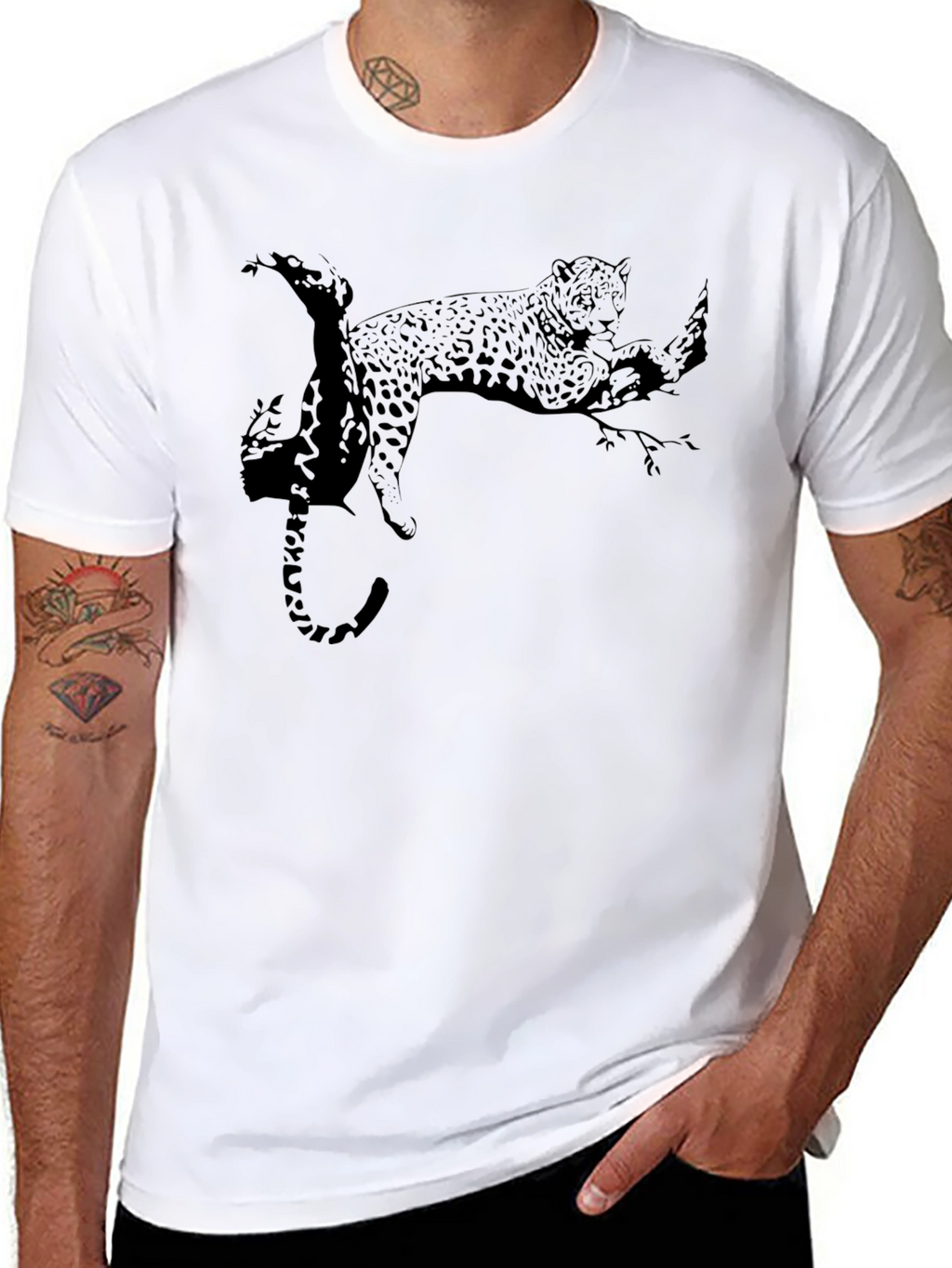 Black Panther on Branch Graphic Tee