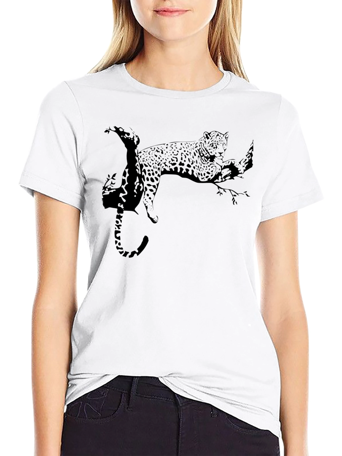 Black Panther on Branch Graphic Tee