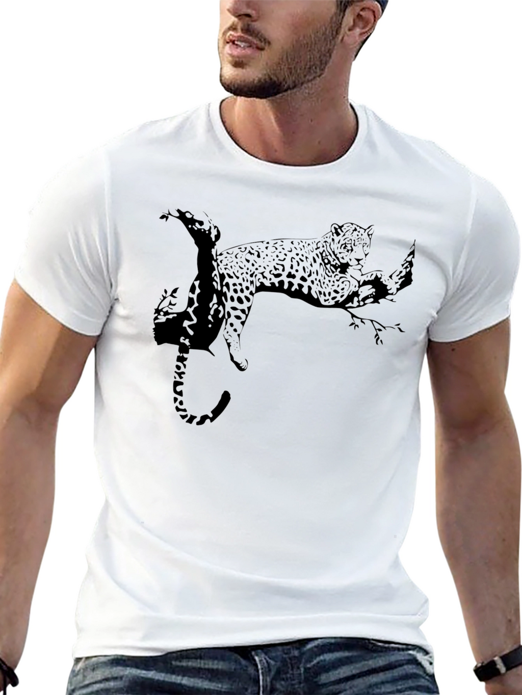 Black Panther on Branch Graphic Tee