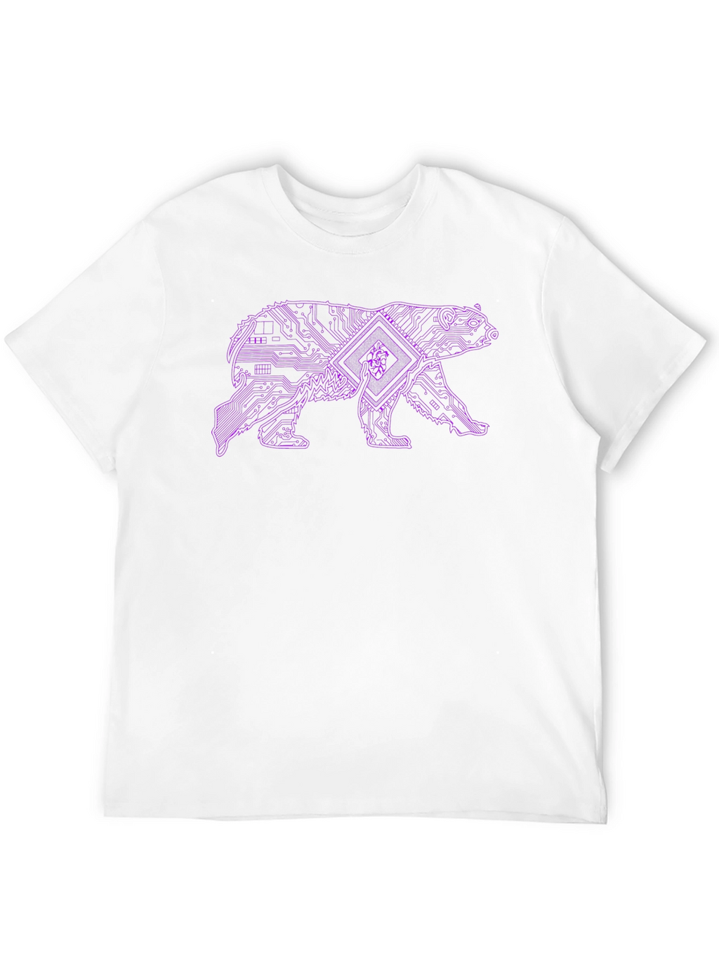 Cyber Bear Graphic Tee - Black