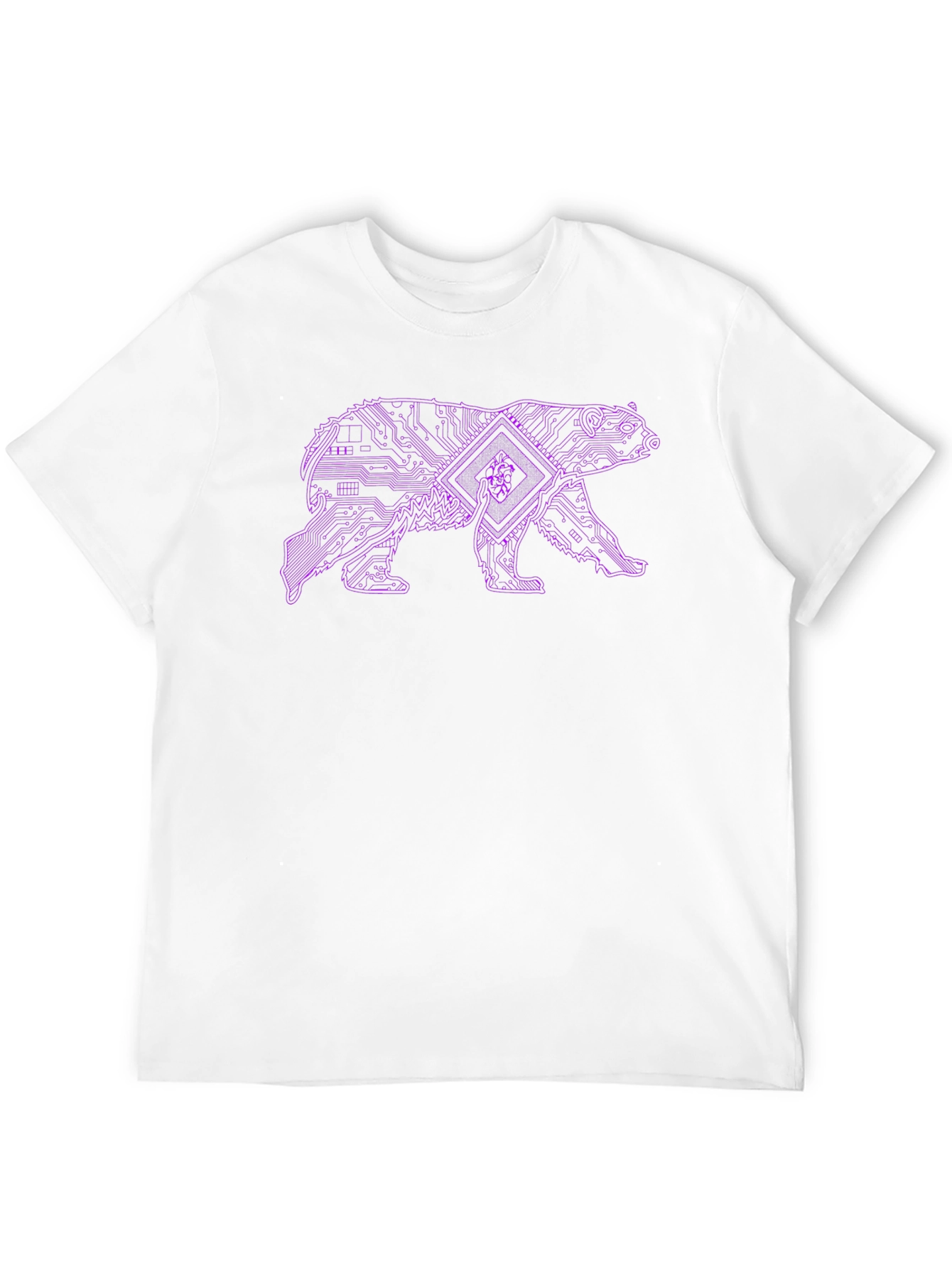 Cyber Bear Graphic Tee - Black