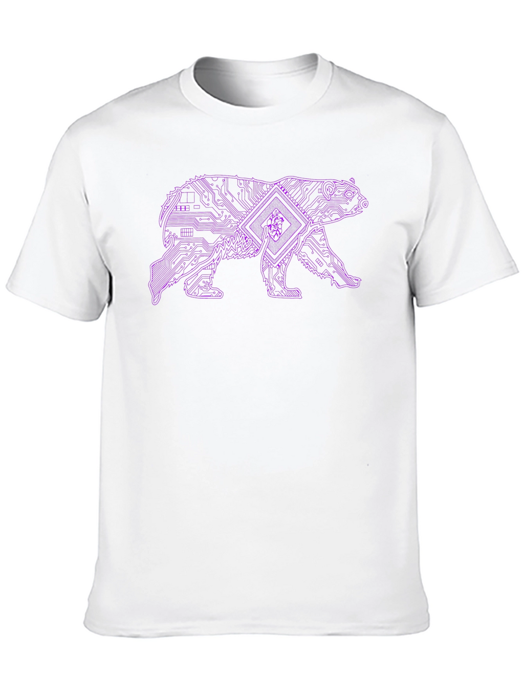 Cyber Bear Graphic Tee - Black