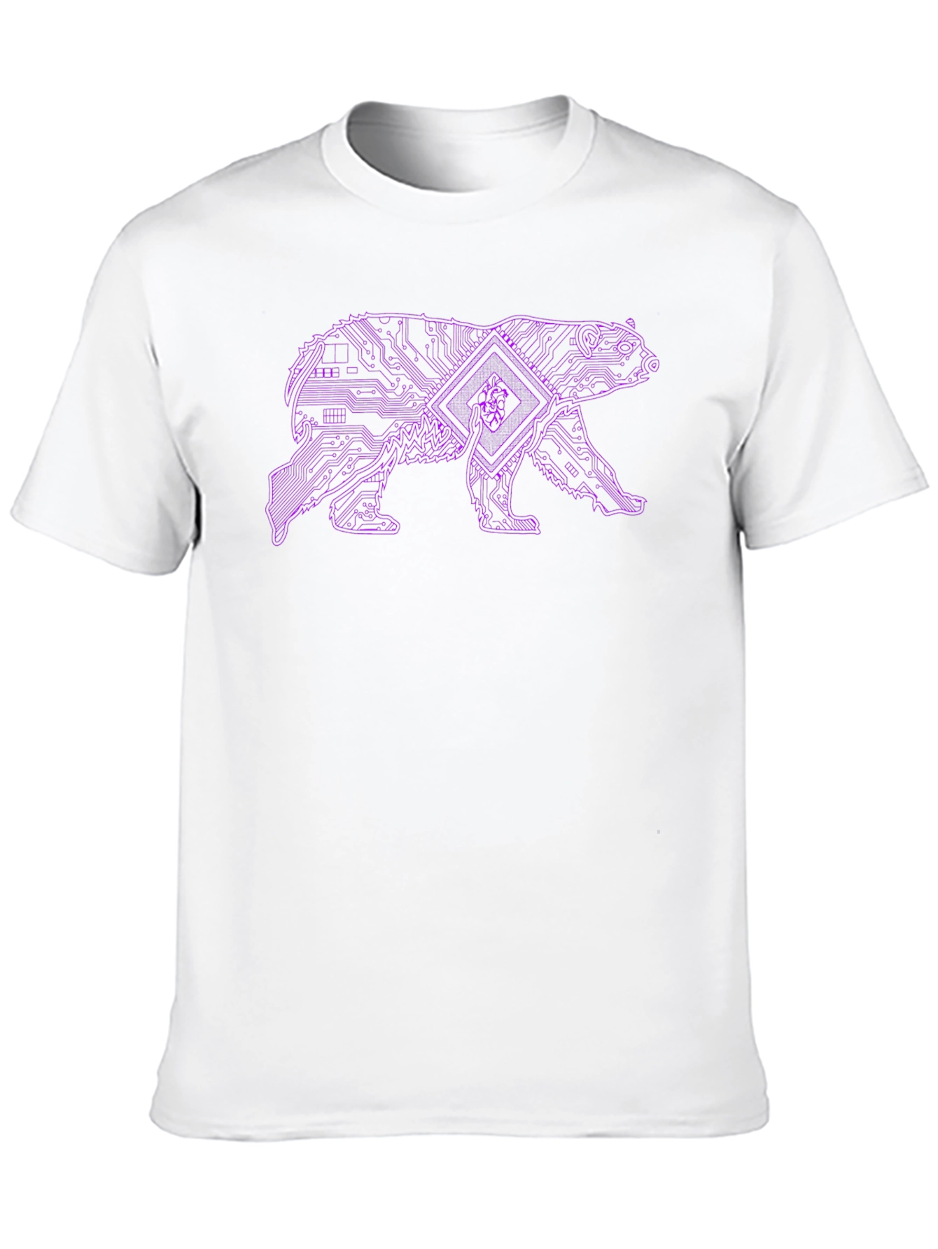 Cyber Bear Graphic Tee - Black