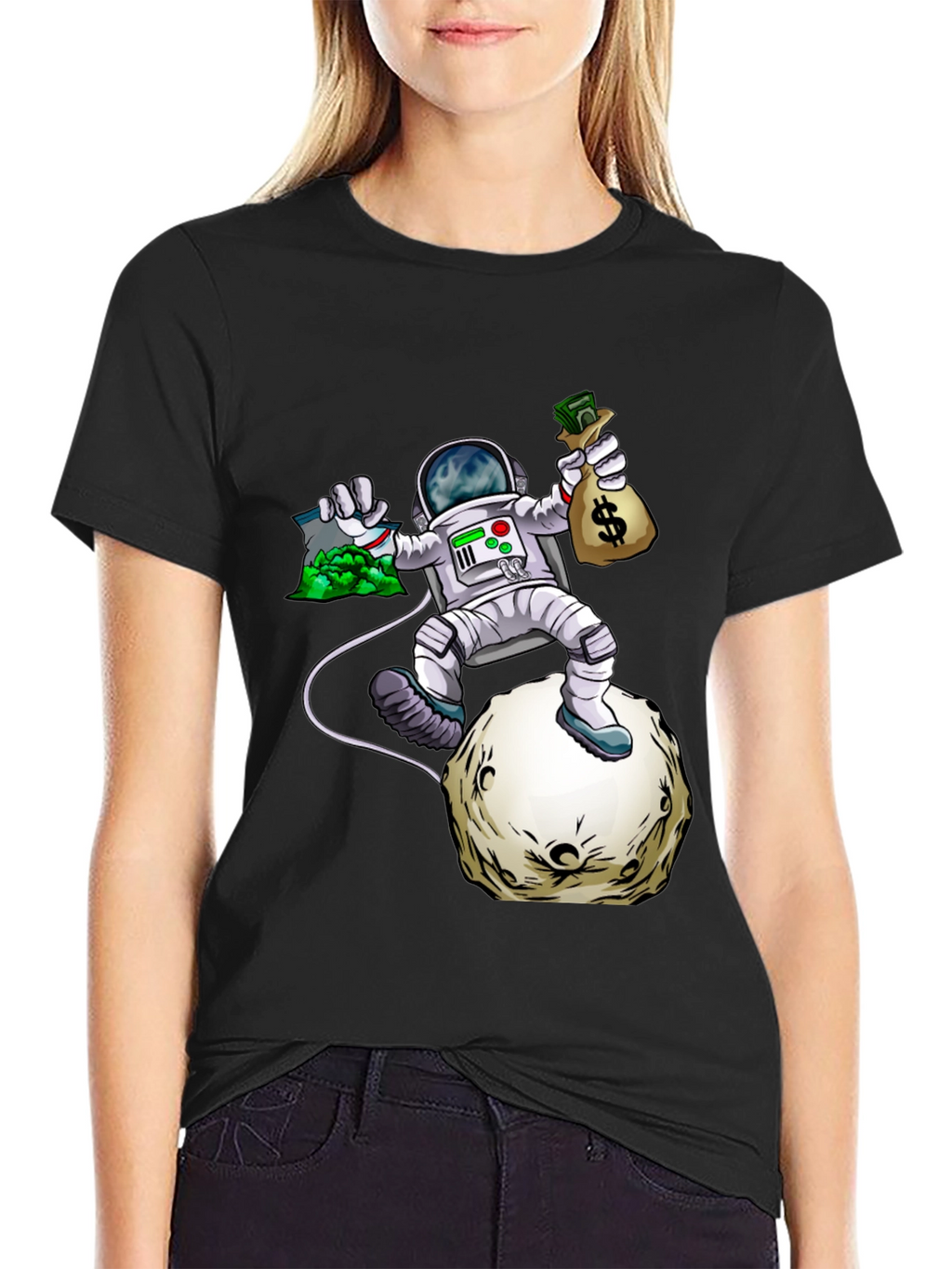Astronaut Moon Landing Graphic Tee