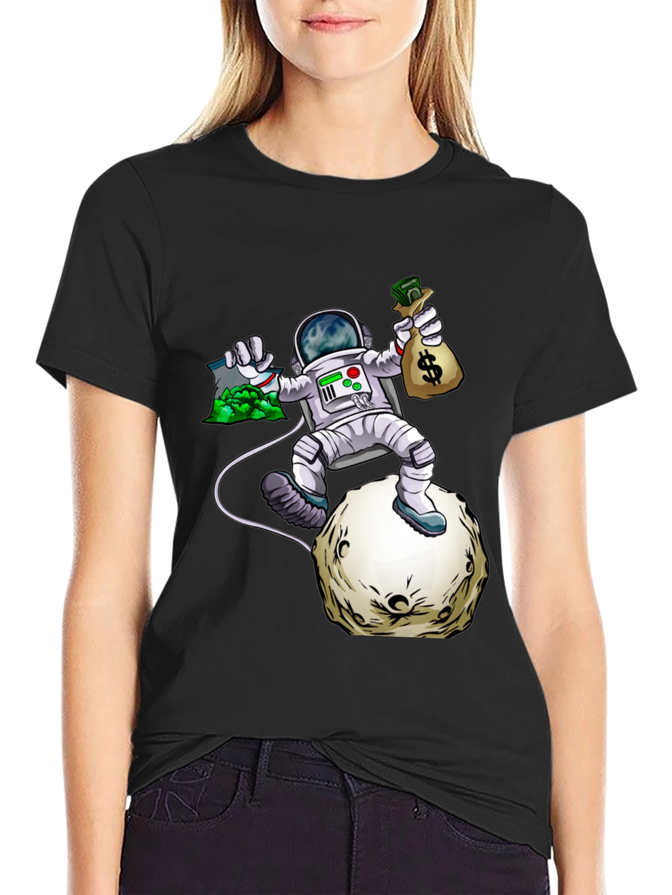 Astronaut Moon Landing Graphic Tee