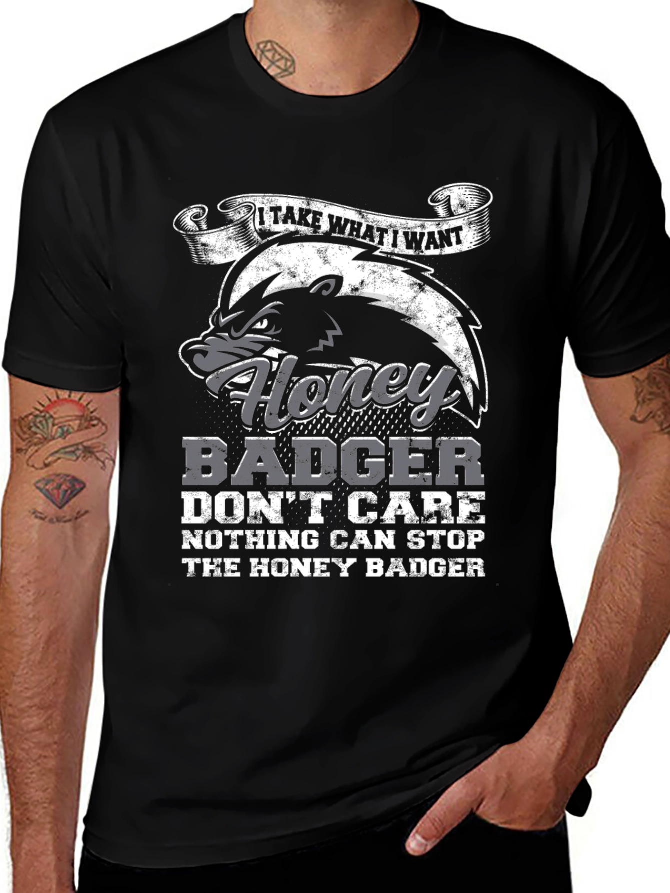 Honey Badger Graphic T-Shirt