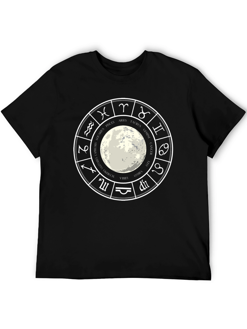 Zodiac Wheel T-Shirt - Astrology Design