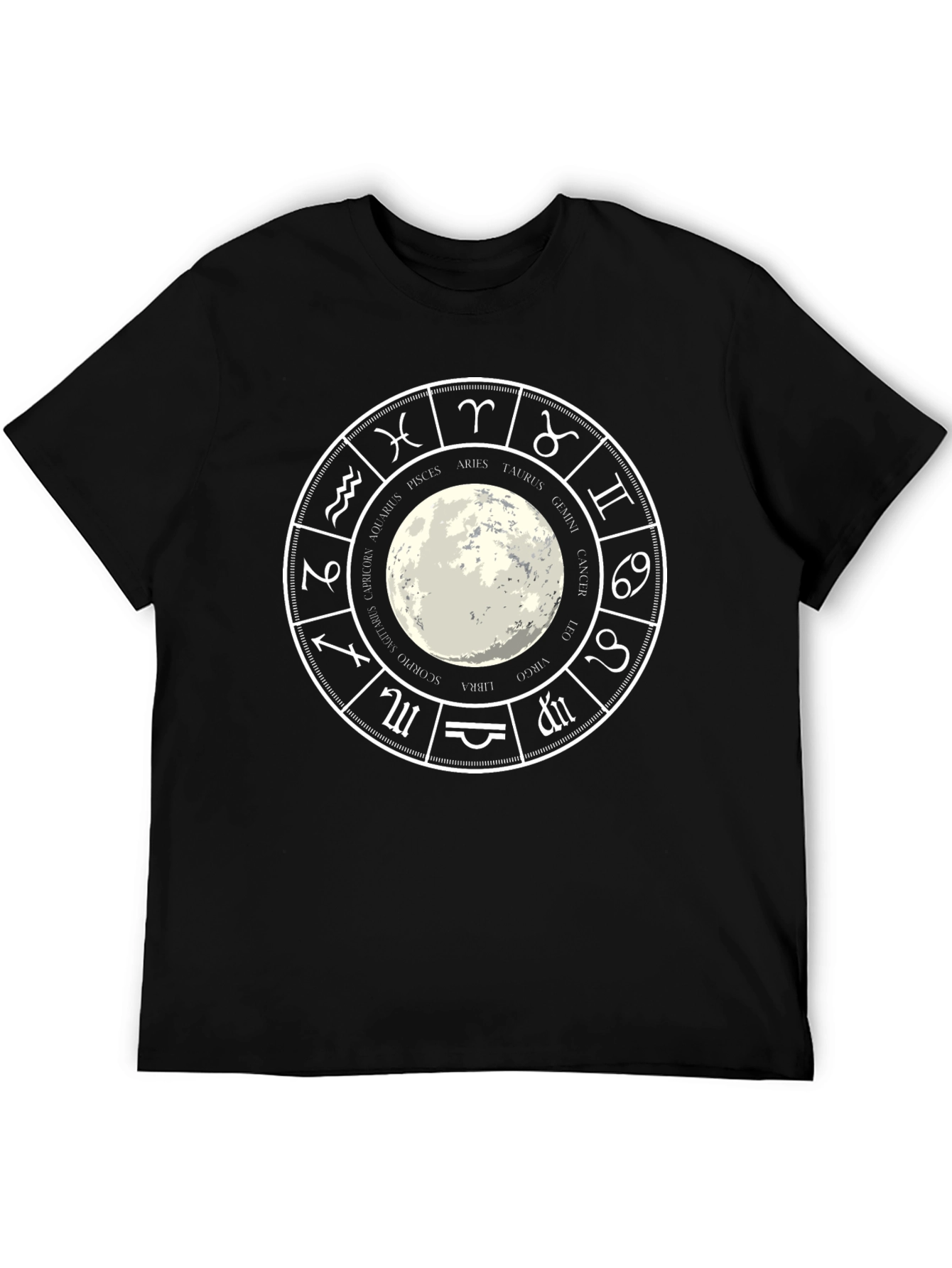 Zodiac Wheel T-Shirt - Astrology Design