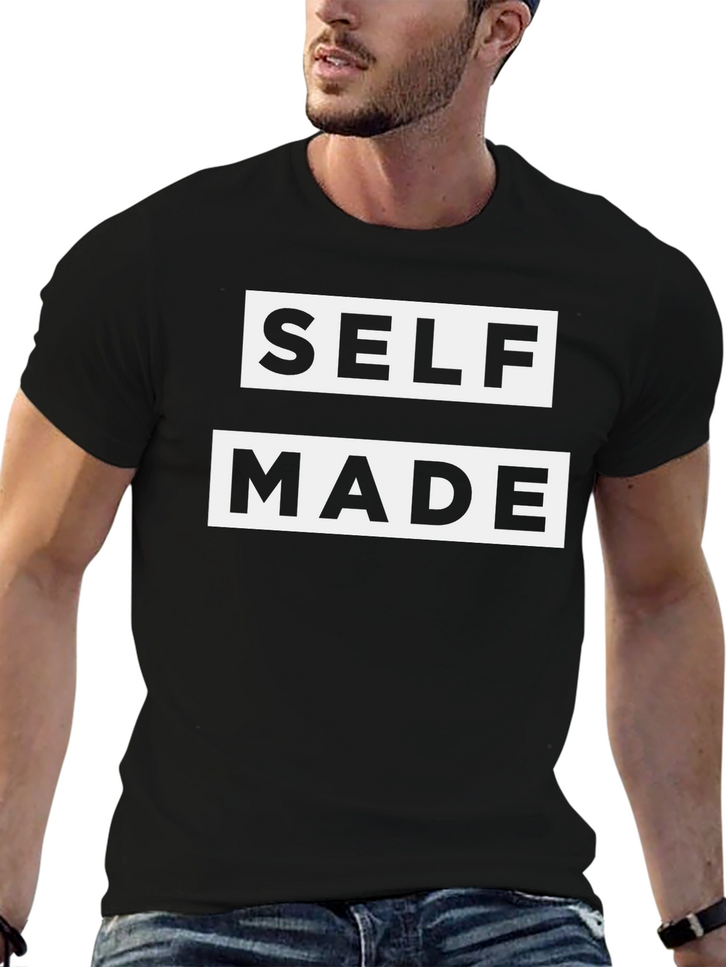 Self Made Graphic Tee - Bold Statement Shirt