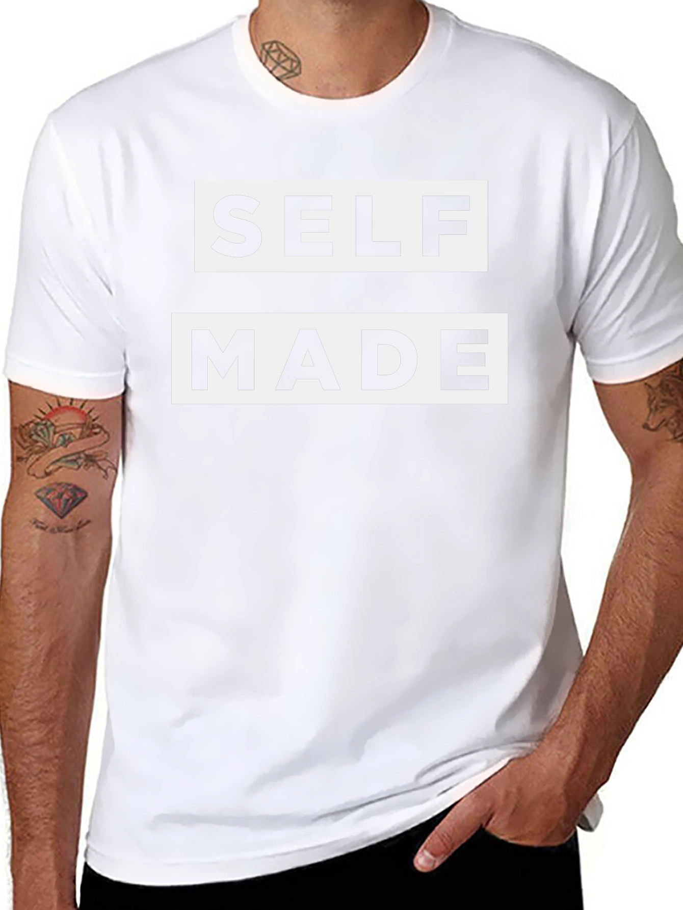 Self Made Graphic Tee - Bold Statement Shirt