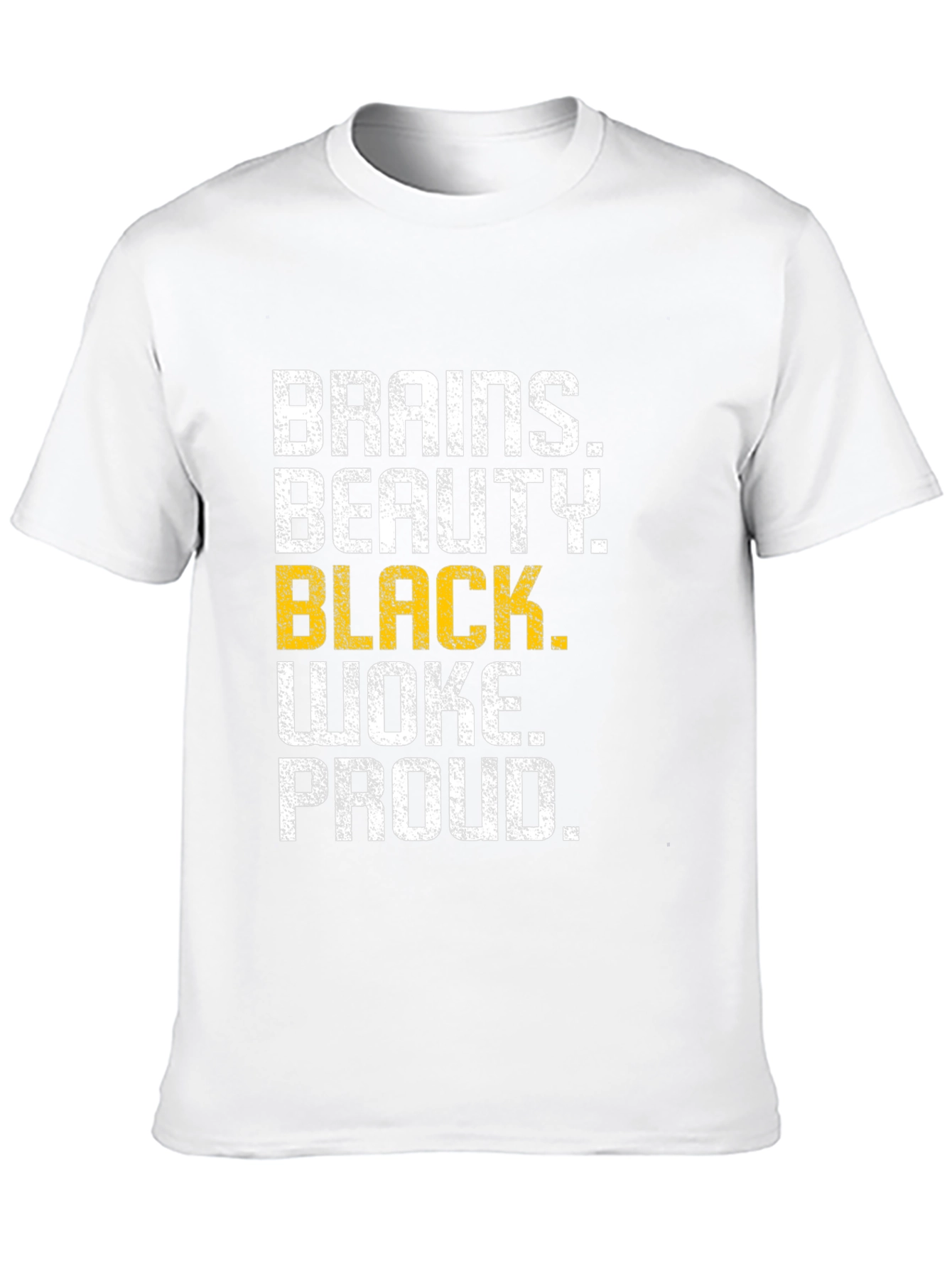 Brains Beauty Black Woke Proud Graphic Tee