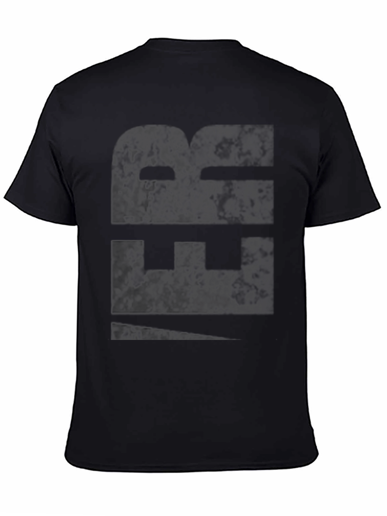 Bold Black Graphic Tee - Modern Streetwear Style