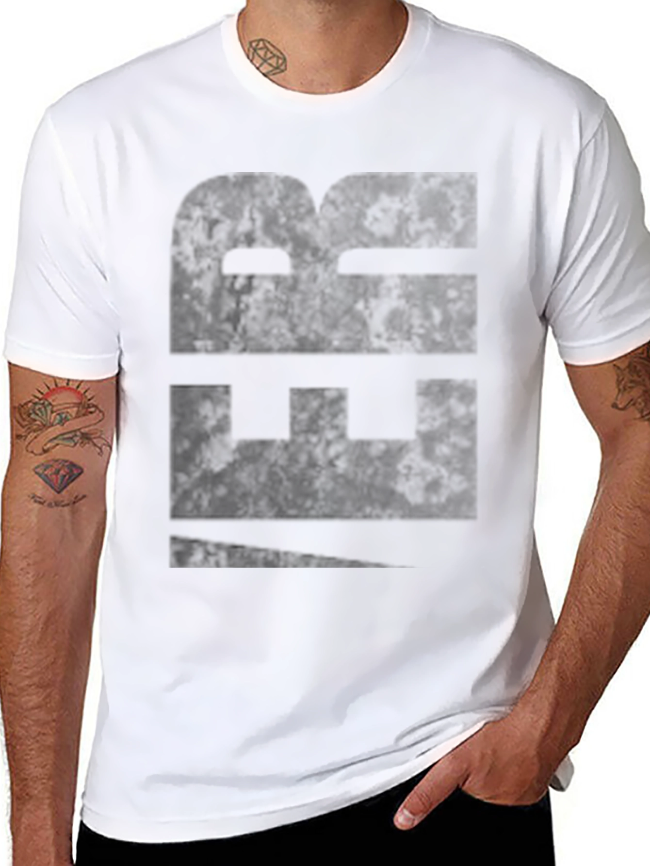 Bold Black Graphic Tee - Modern Streetwear Style