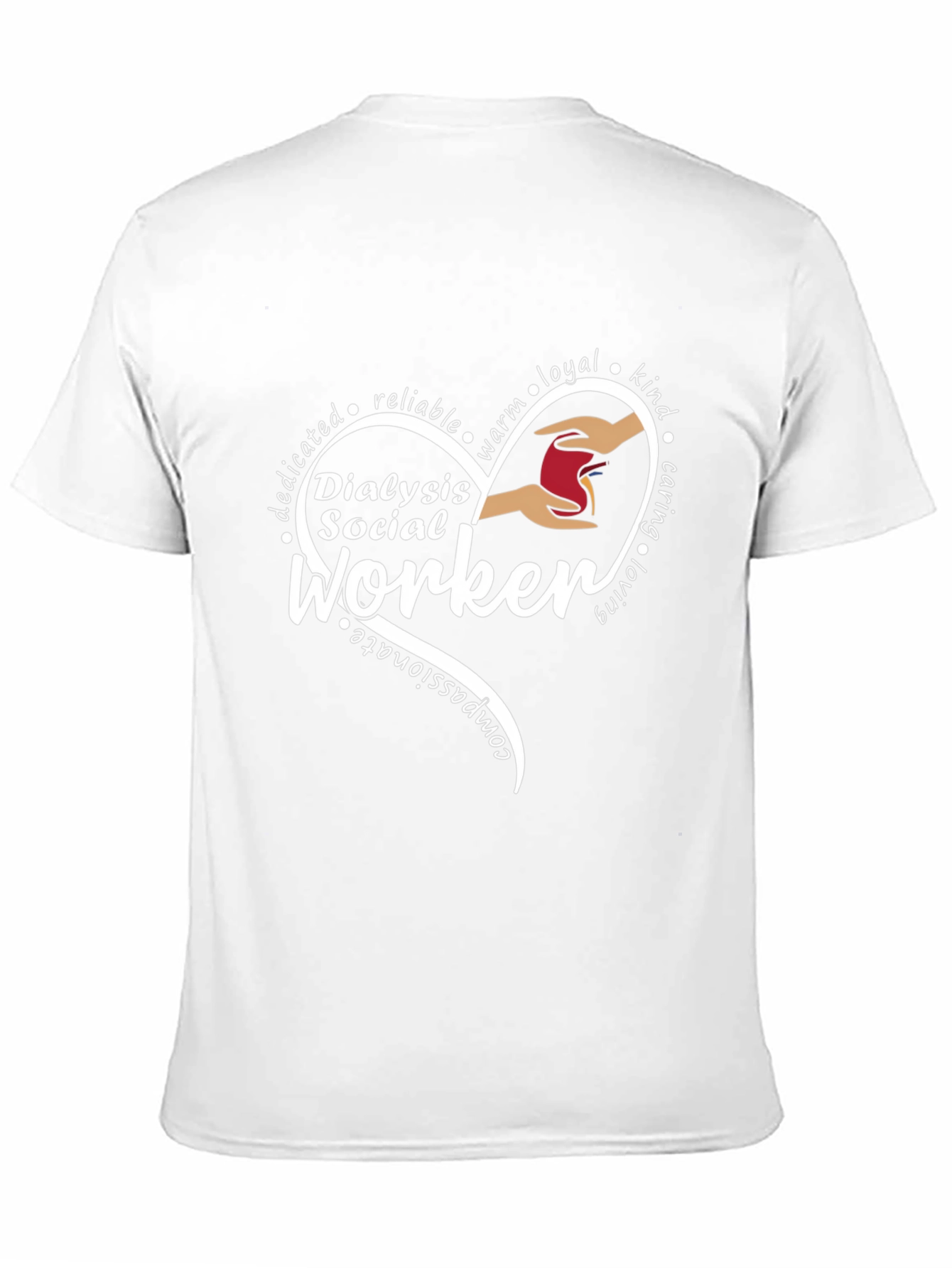 Dialysis Social Worker Heart Graphic T-Shirt