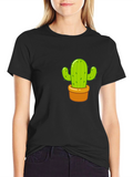 Cactus T-Shirt - Potted Plant Graphic Tee