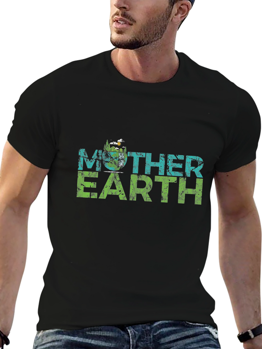 Mother Earth Graphic Tee - Eco-Friendly Design