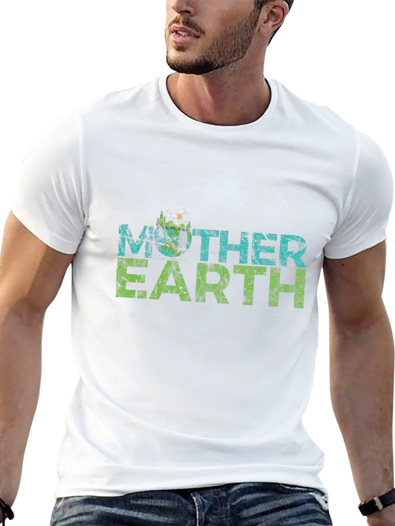 Mother Earth Graphic Tee - Eco-Friendly Design