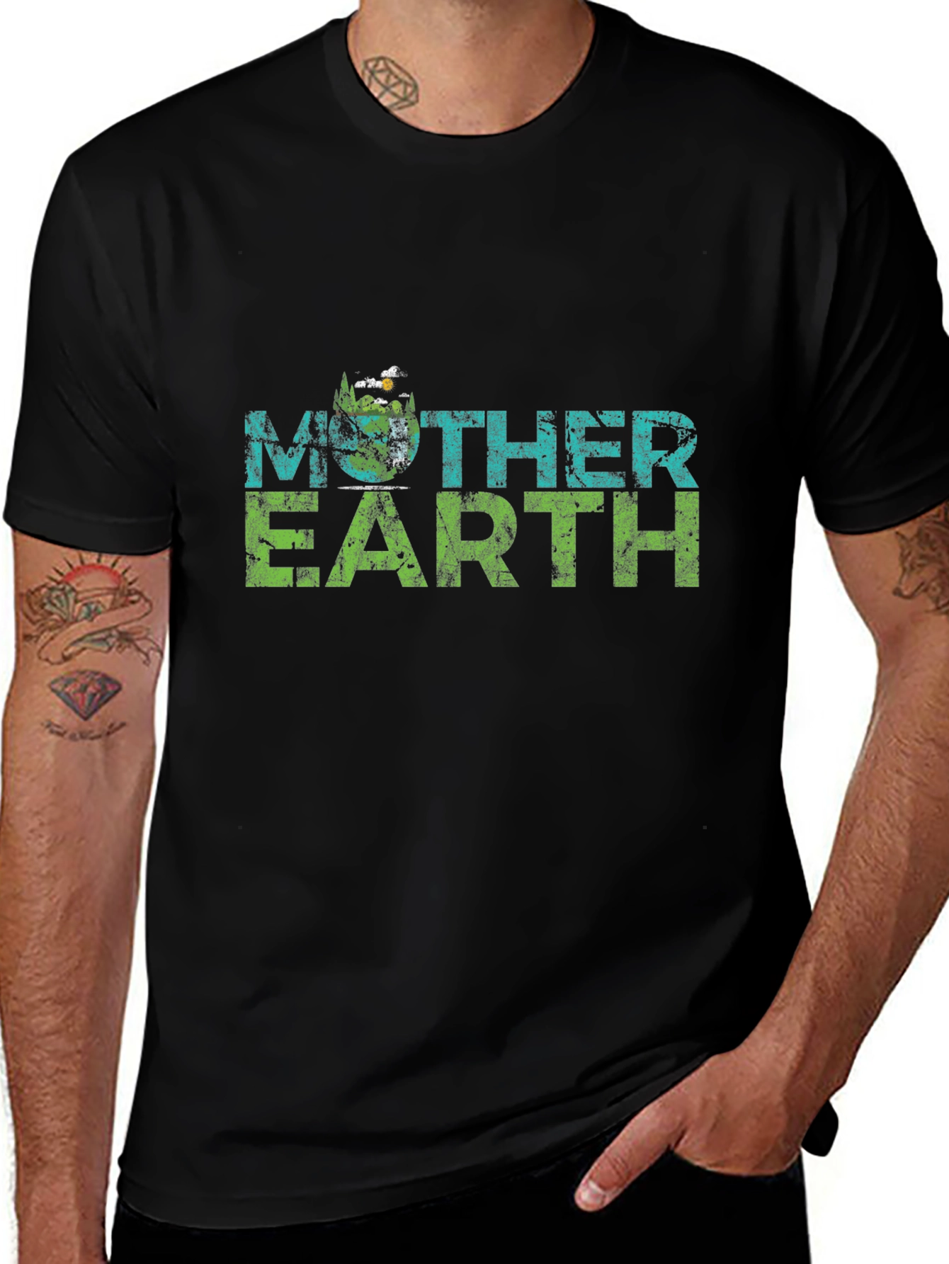 Mother Earth Graphic Tee - Eco-Friendly Design