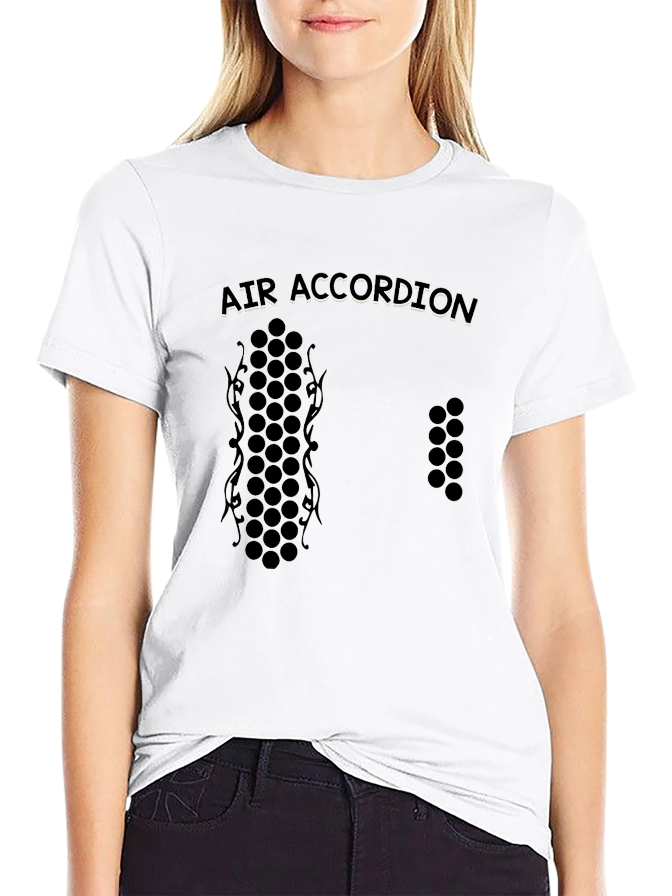 Air Accordion Graphic Tee - Black