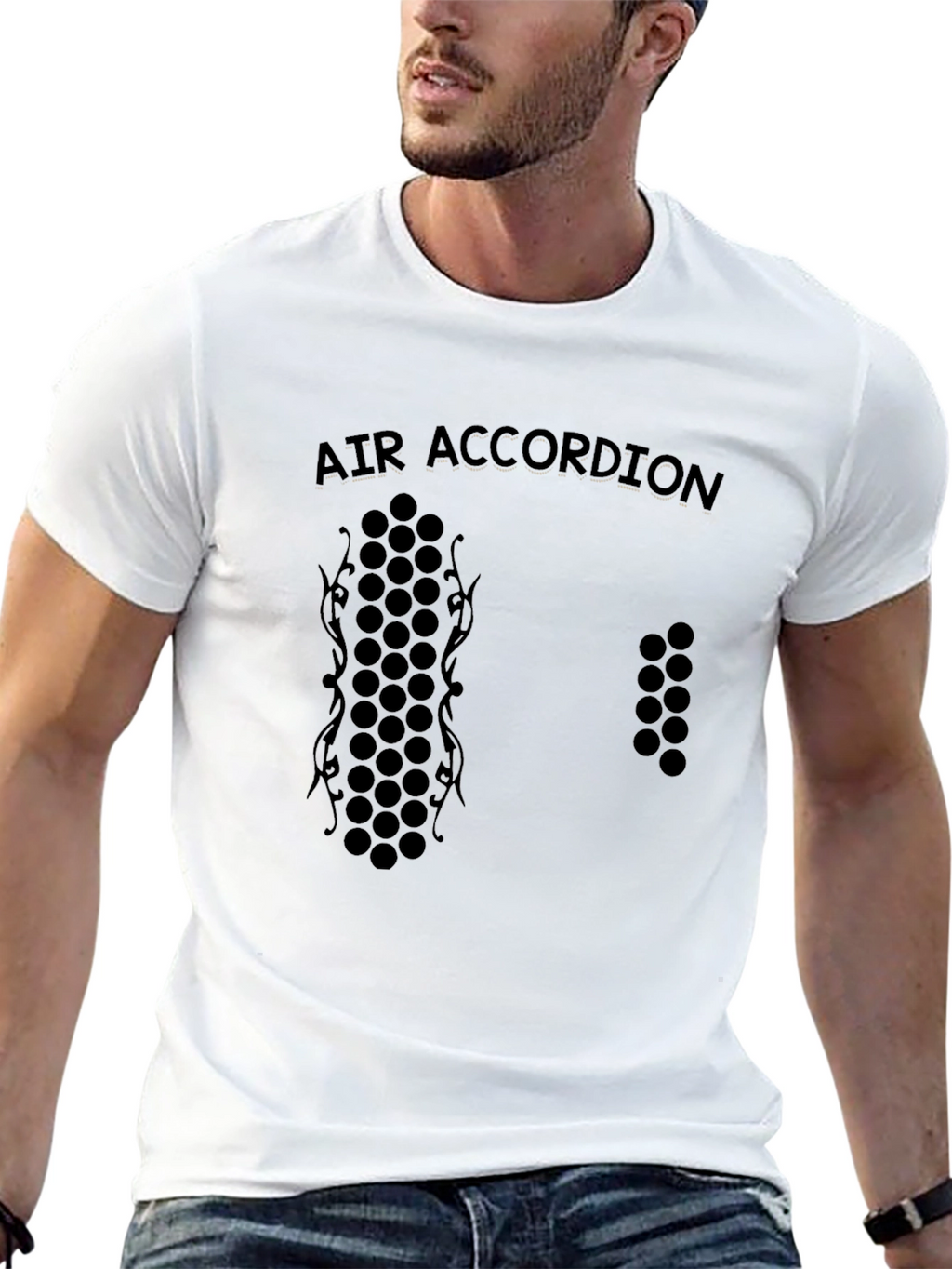 Air Accordion Graphic Tee - Black