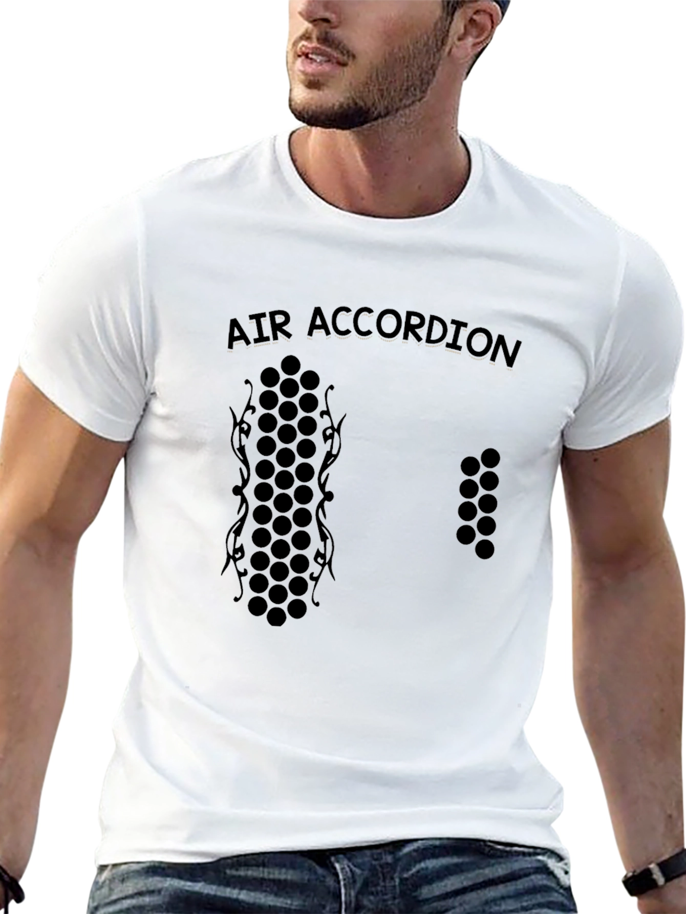 Air Accordion Graphic Tee - Black