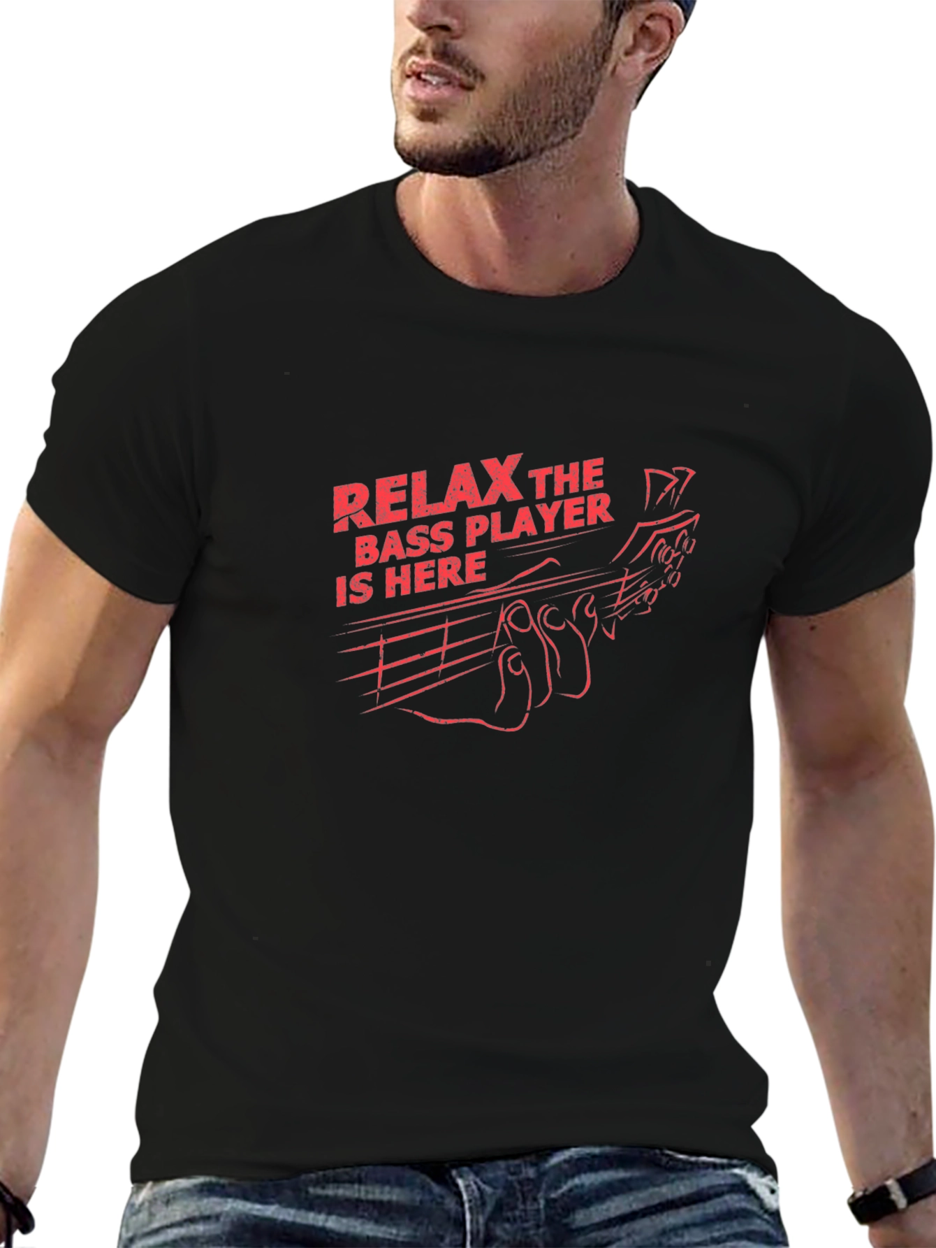 Relax Bass Player Here T-Shirt
