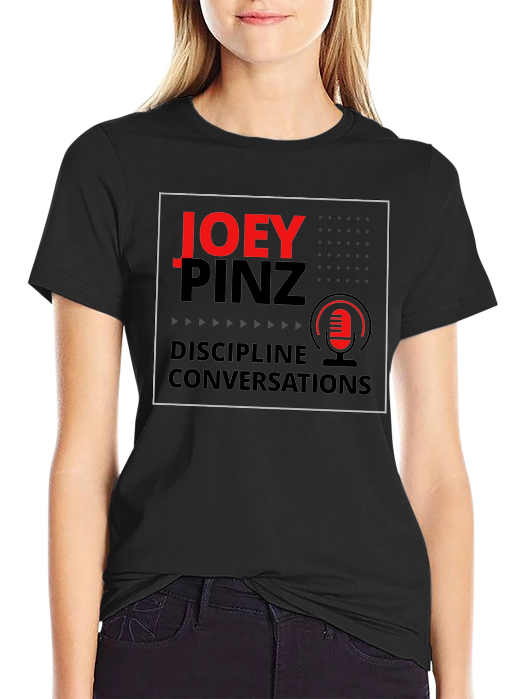 Joey Pinz Podcast Black T-Shirt