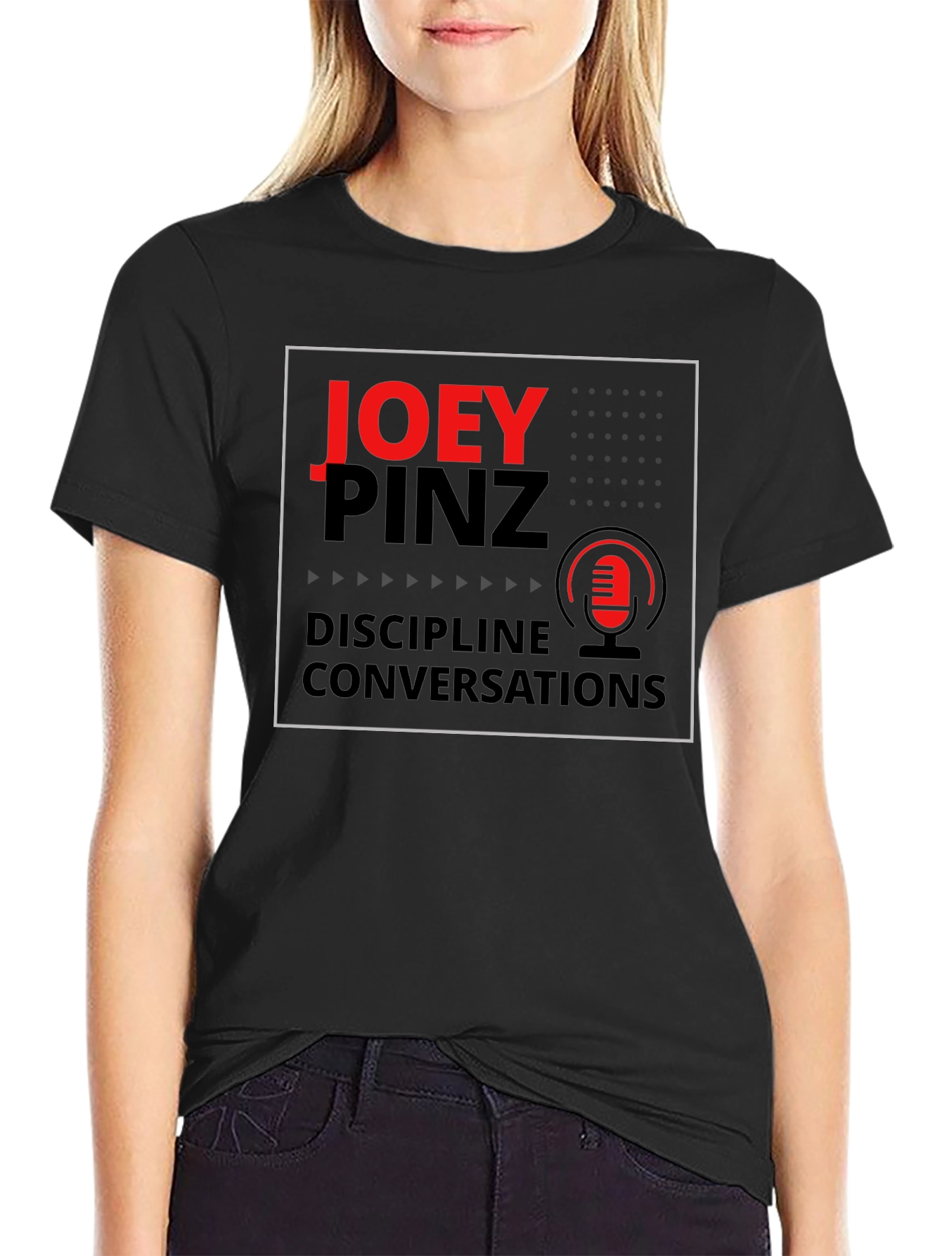 Joey Pinz Podcast Black T-Shirt