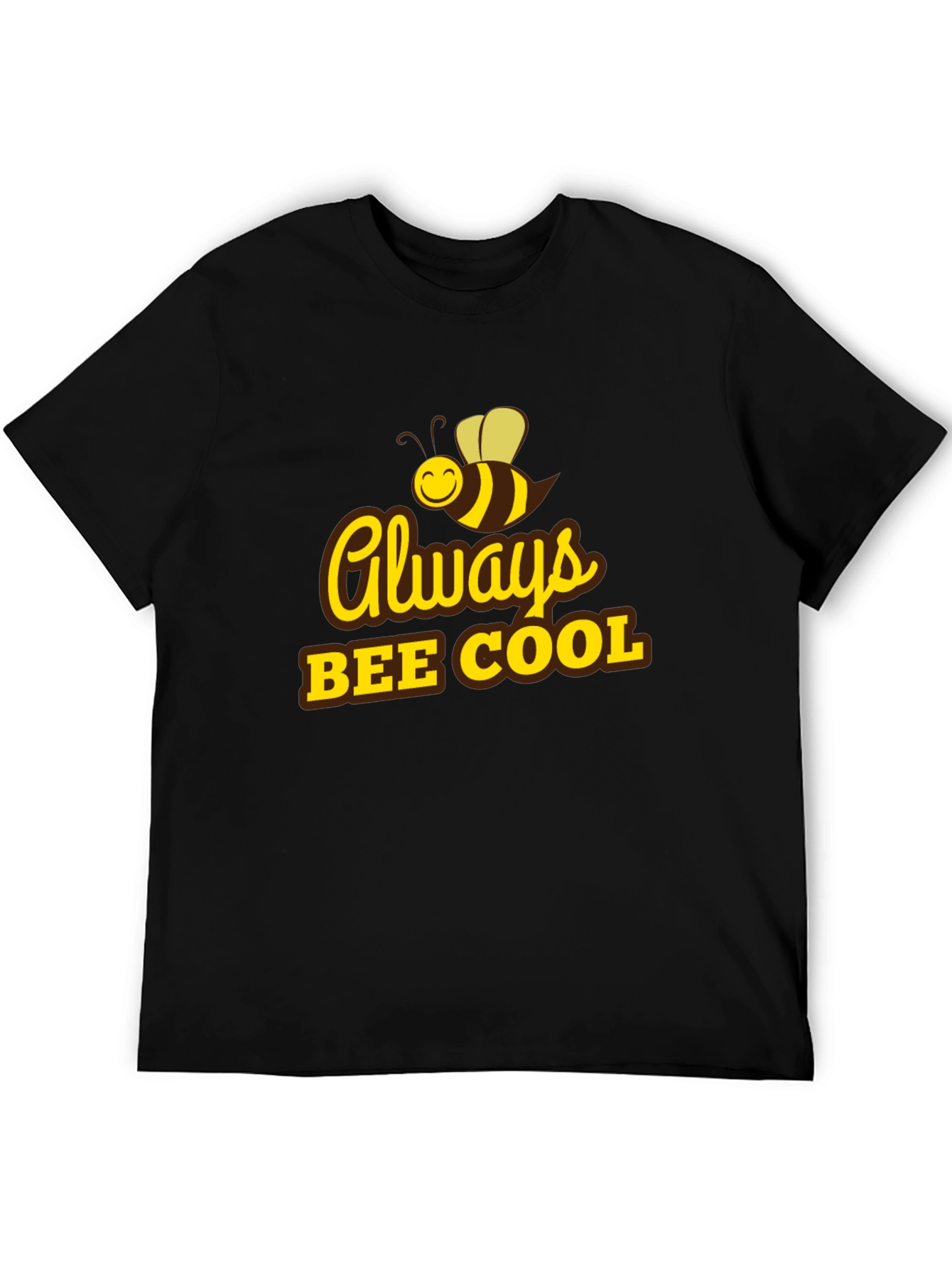 Always Bee Cool T-Shirt - Black Cotton Tee