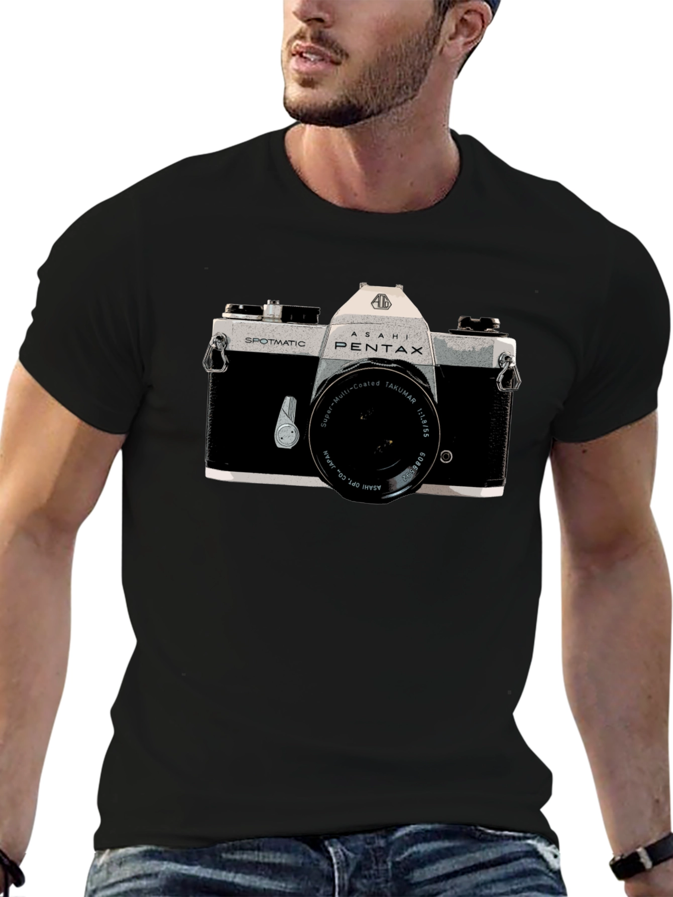 Vintage Camera Graphic T-Shirt - Classic Photography Tee