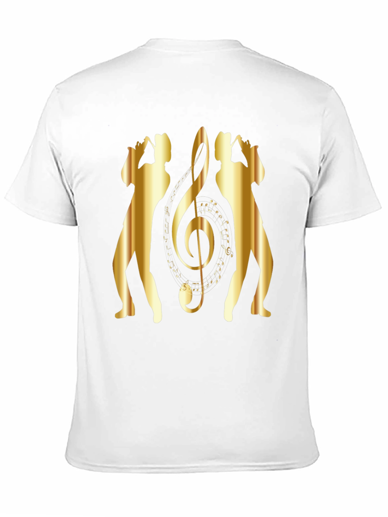 Saxophone Music Note Graphic T-Shirt