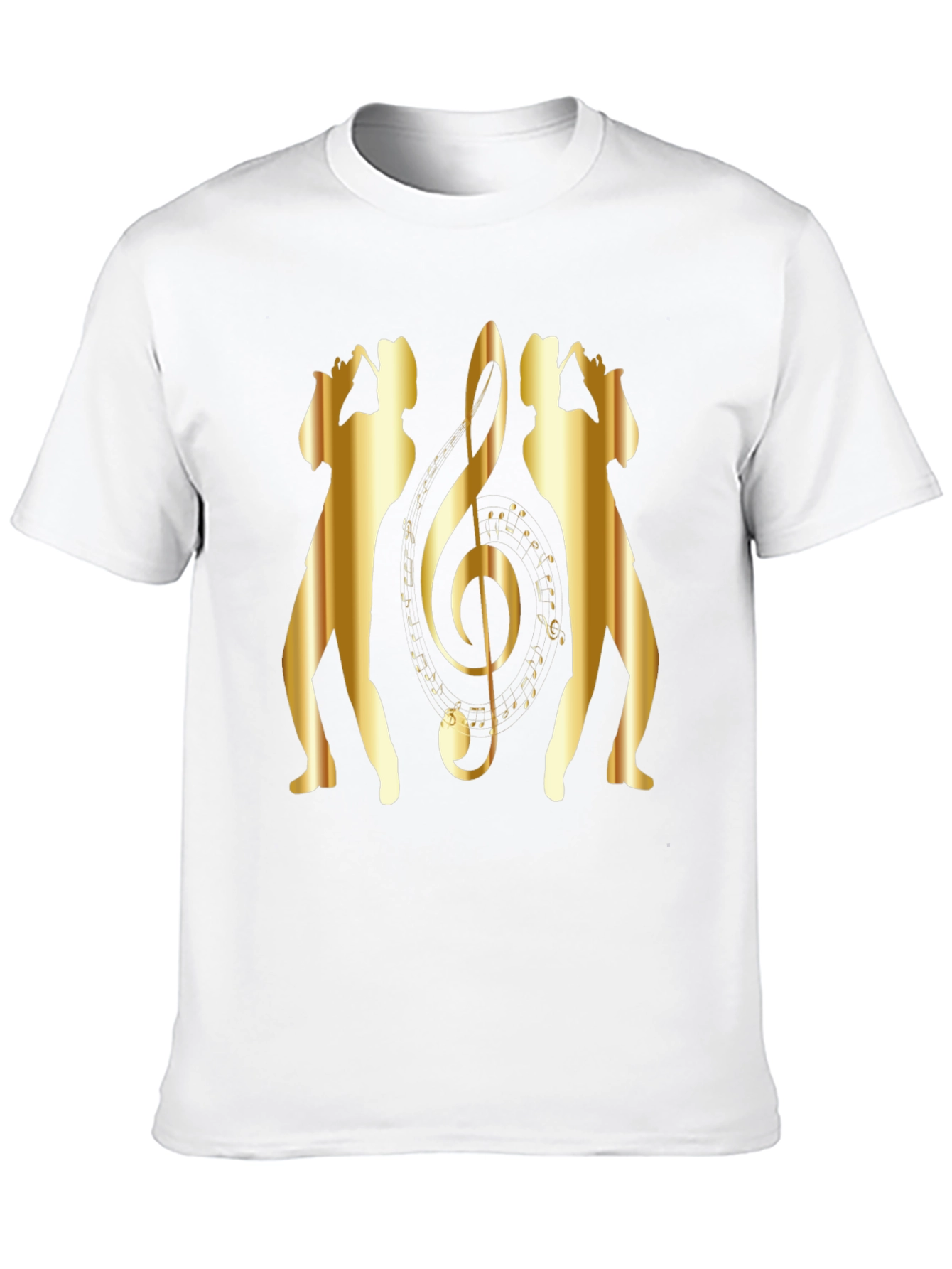 Saxophone Music Note Graphic T-Shirt