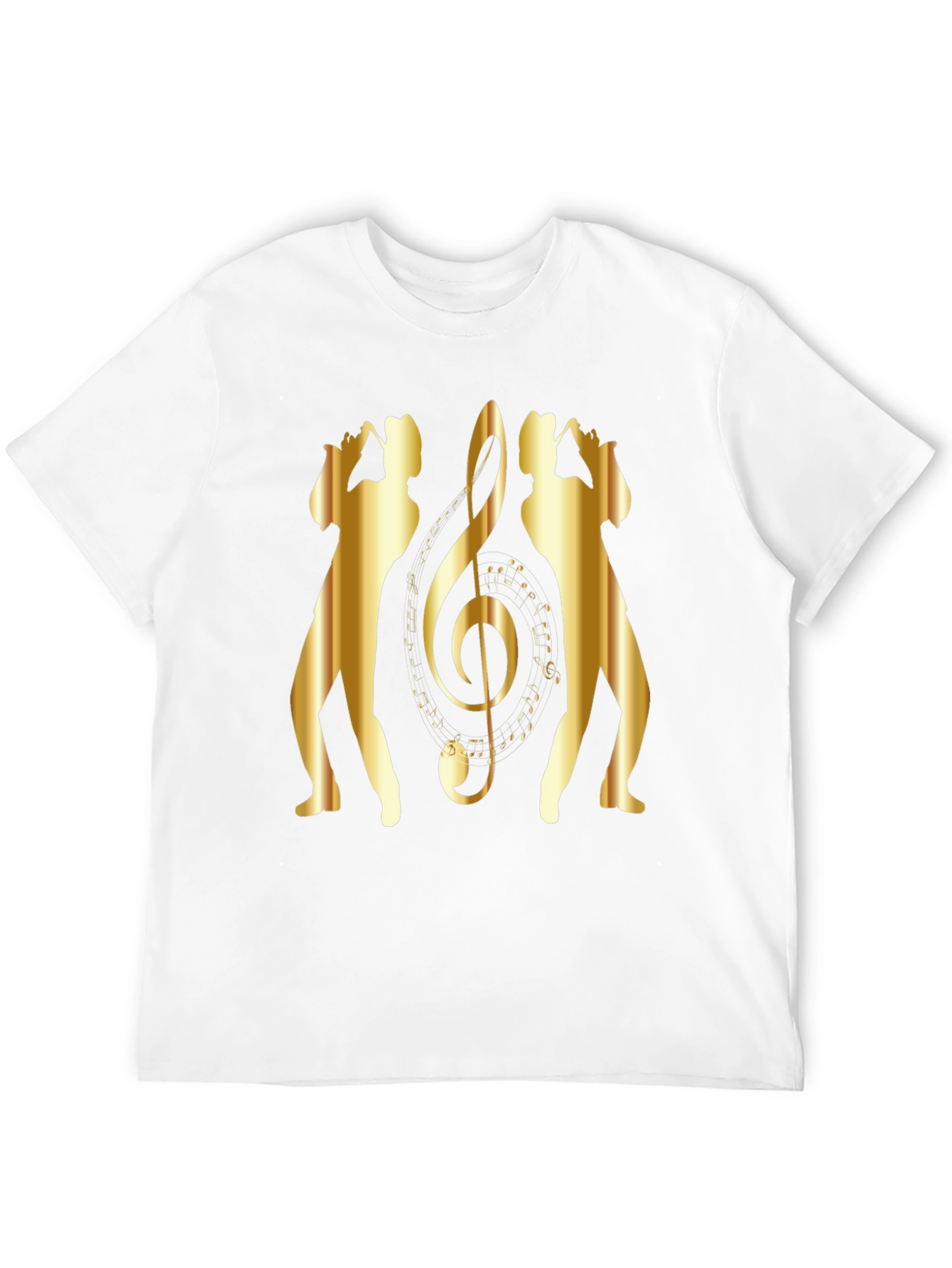 Saxophone Music Note Graphic T-Shirt