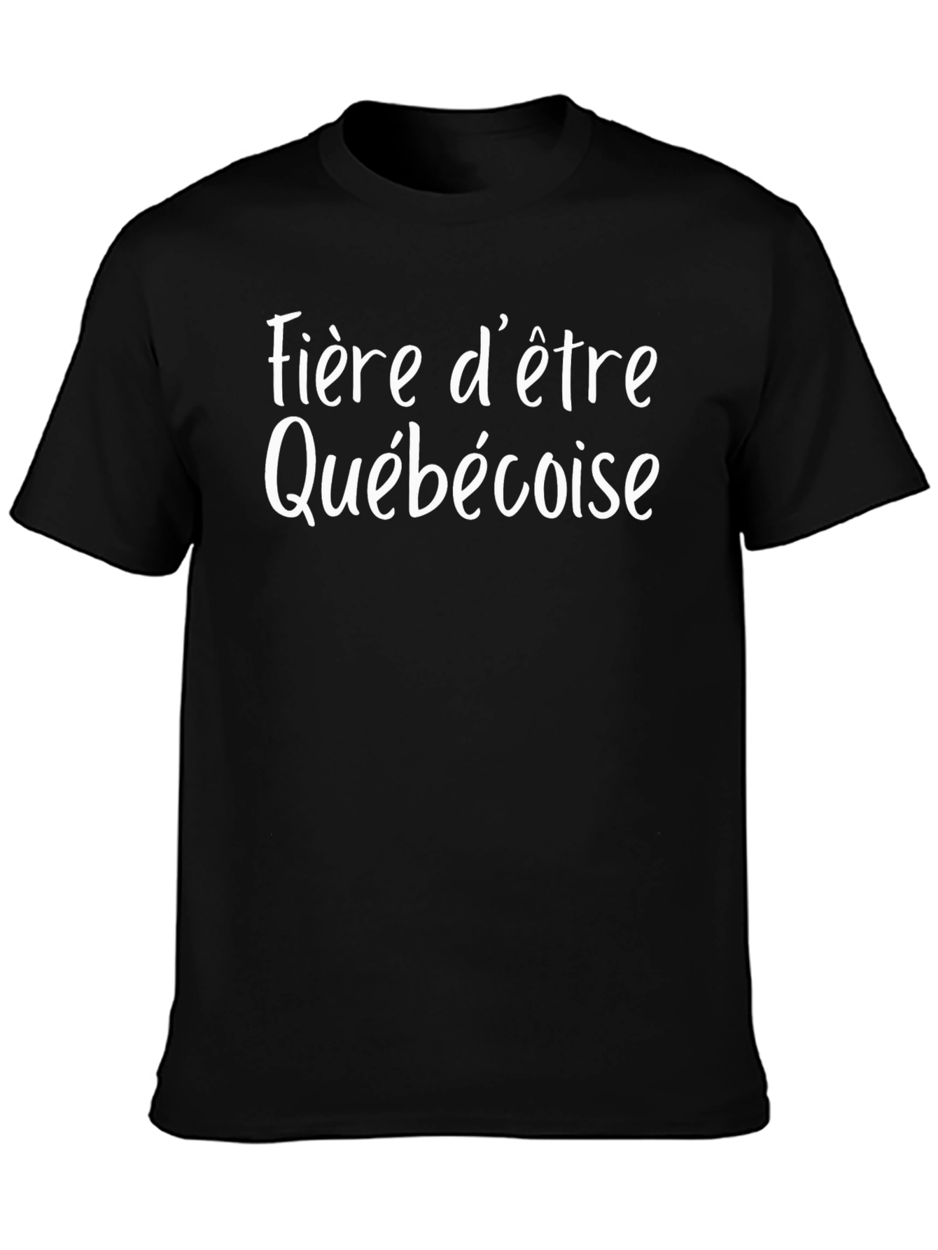 Fière dêtre Québécoise T-Shirt - Black