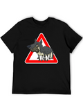 Warning: Wolf in Sheeps Clothing - Black T-Shirt