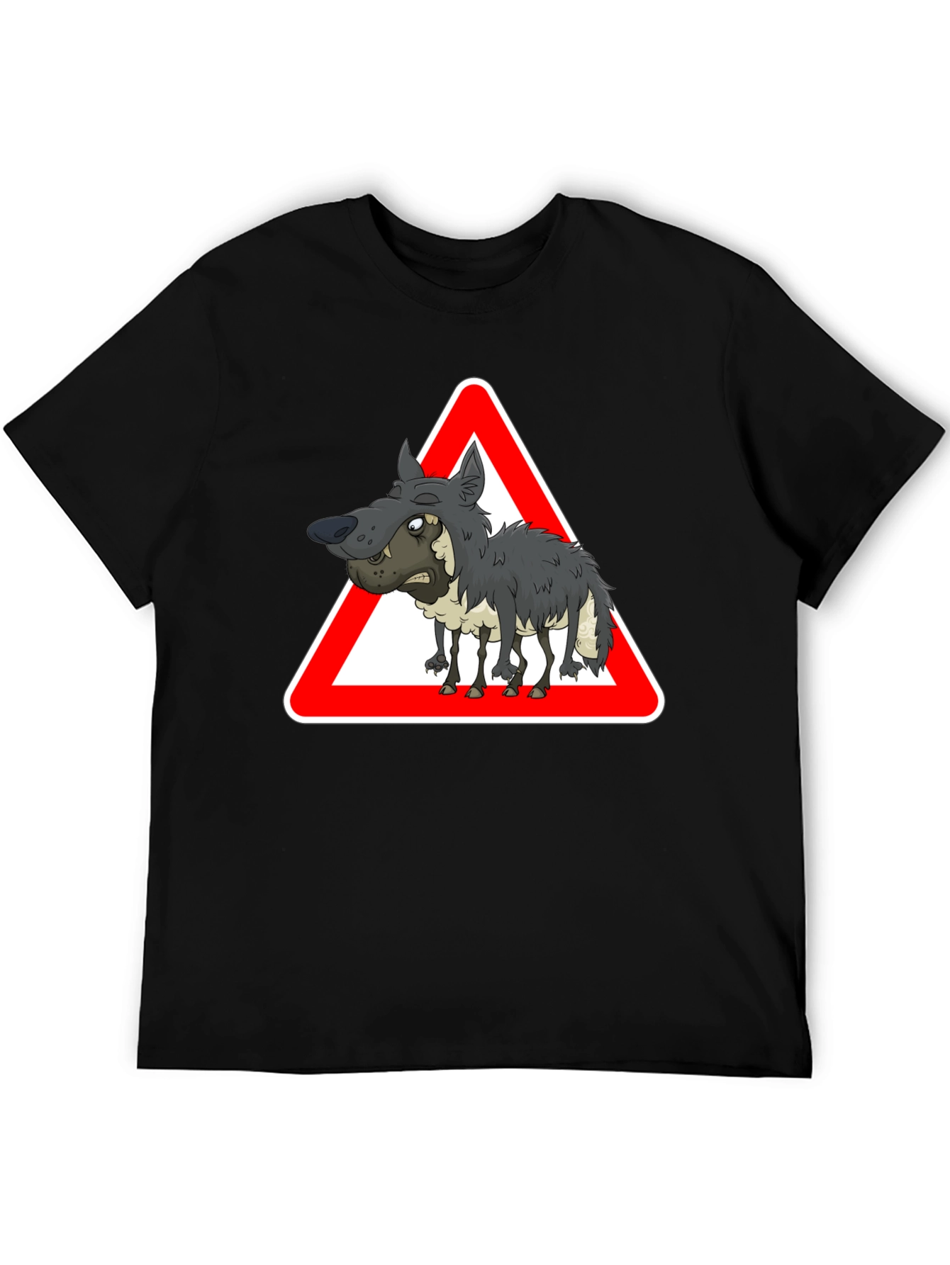 Warning: Wolf in Sheeps Clothing - Black T-Shirt