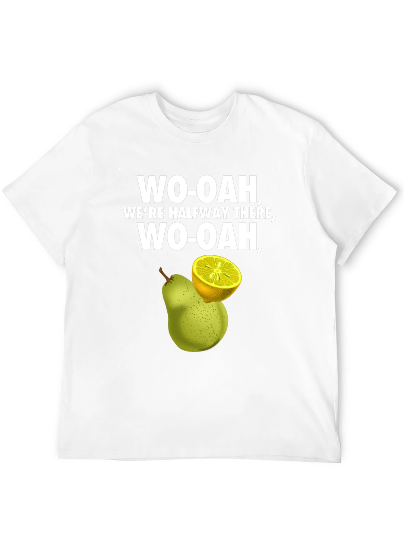 WO-OAH Halfway There T-Shirt Pear and Lemon Graphic Tee