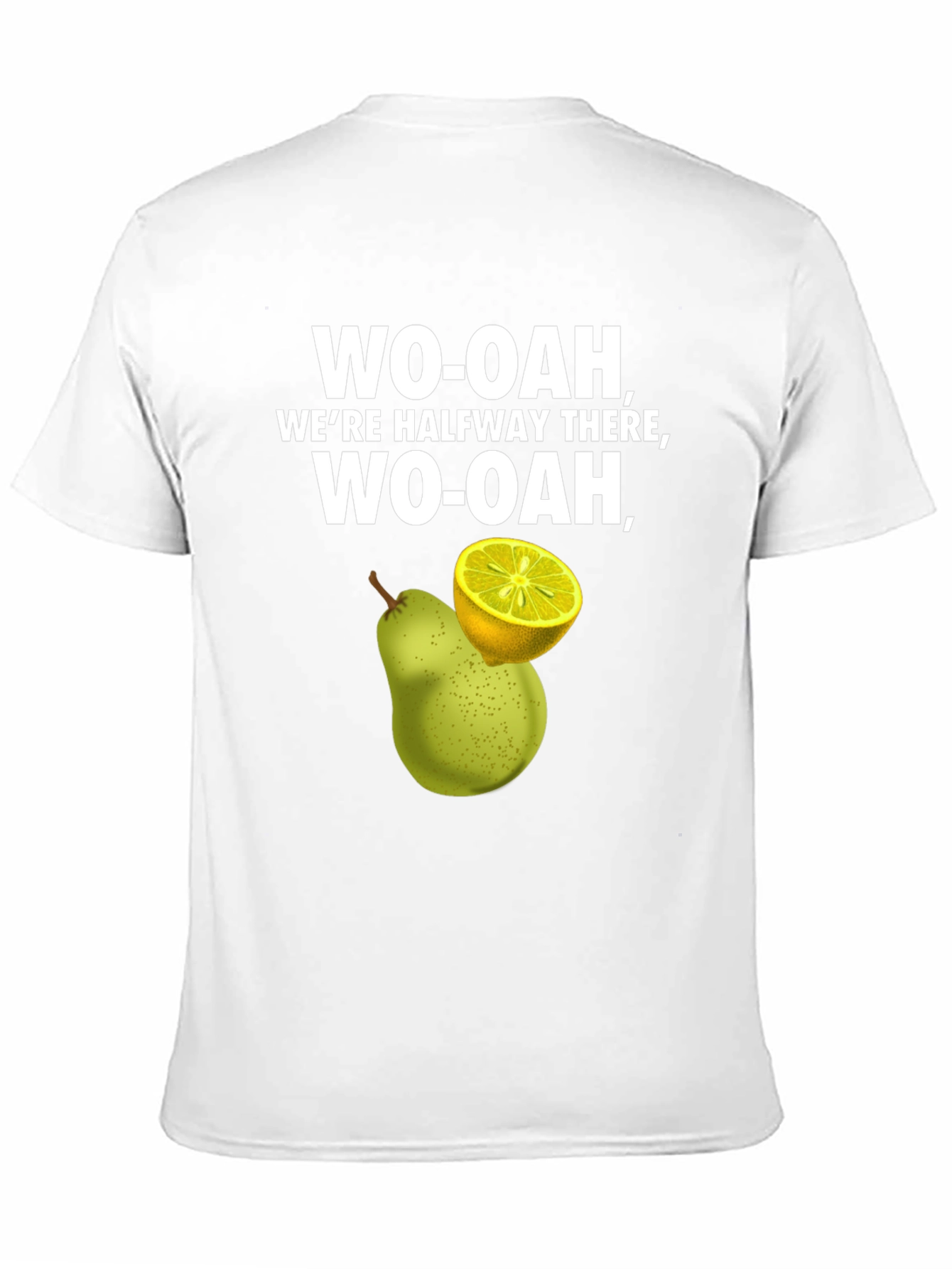 WO-OAH Halfway There T-Shirt Pear and Lemon Graphic Tee