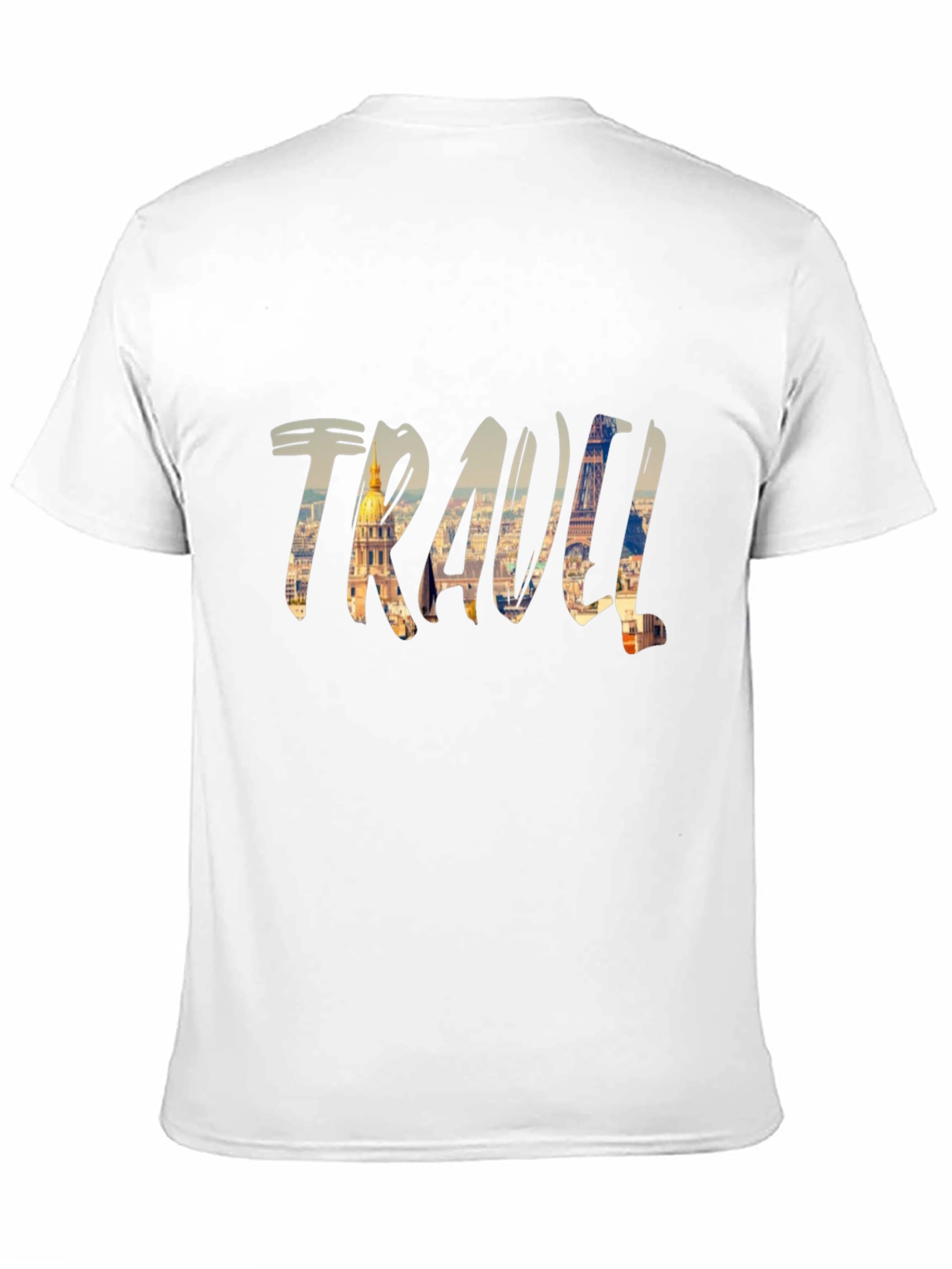 Travel Inspired Graphic Tee - Black Cotton