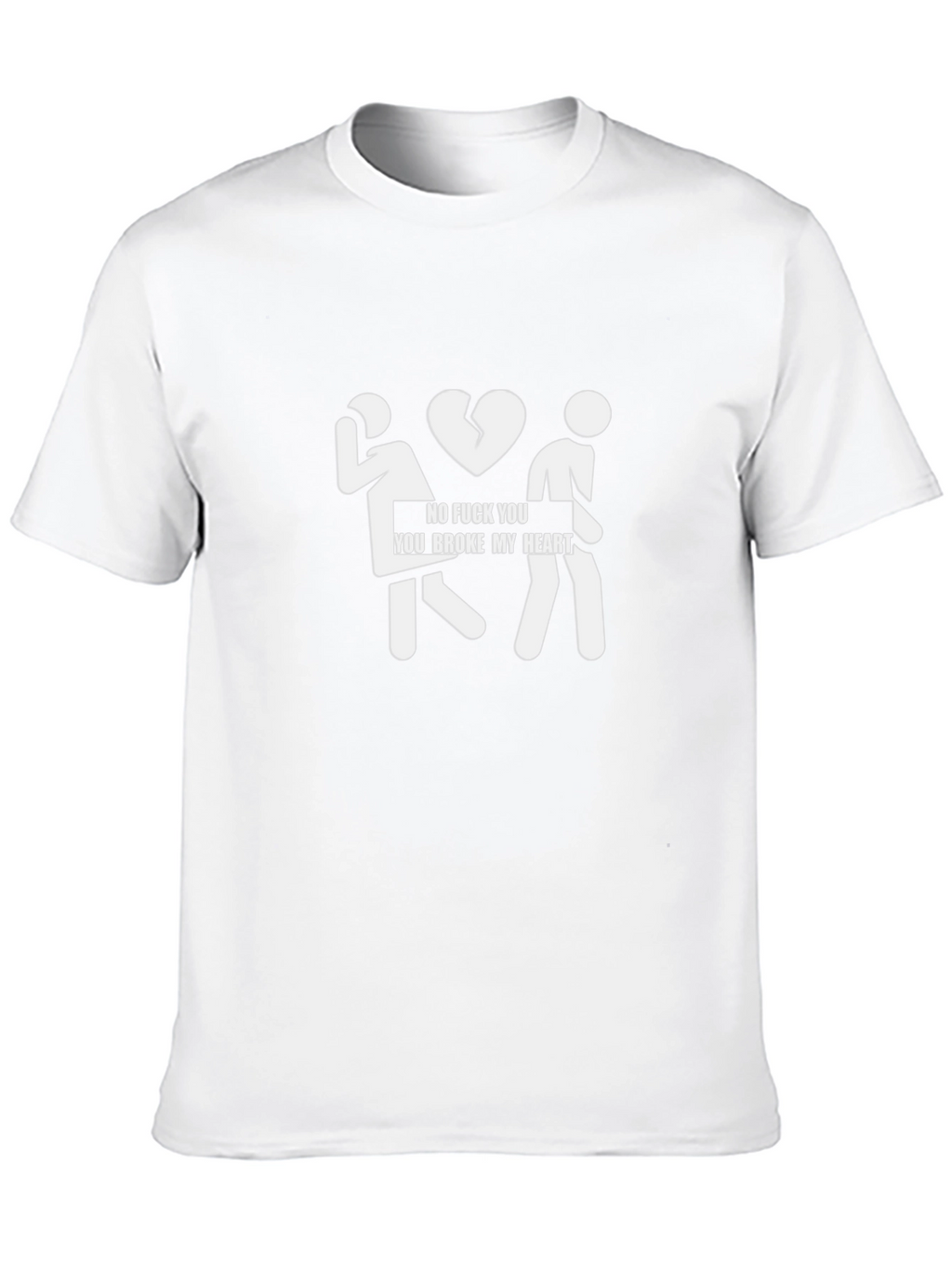 Funny Broken Heart Graphic T-Shirt
