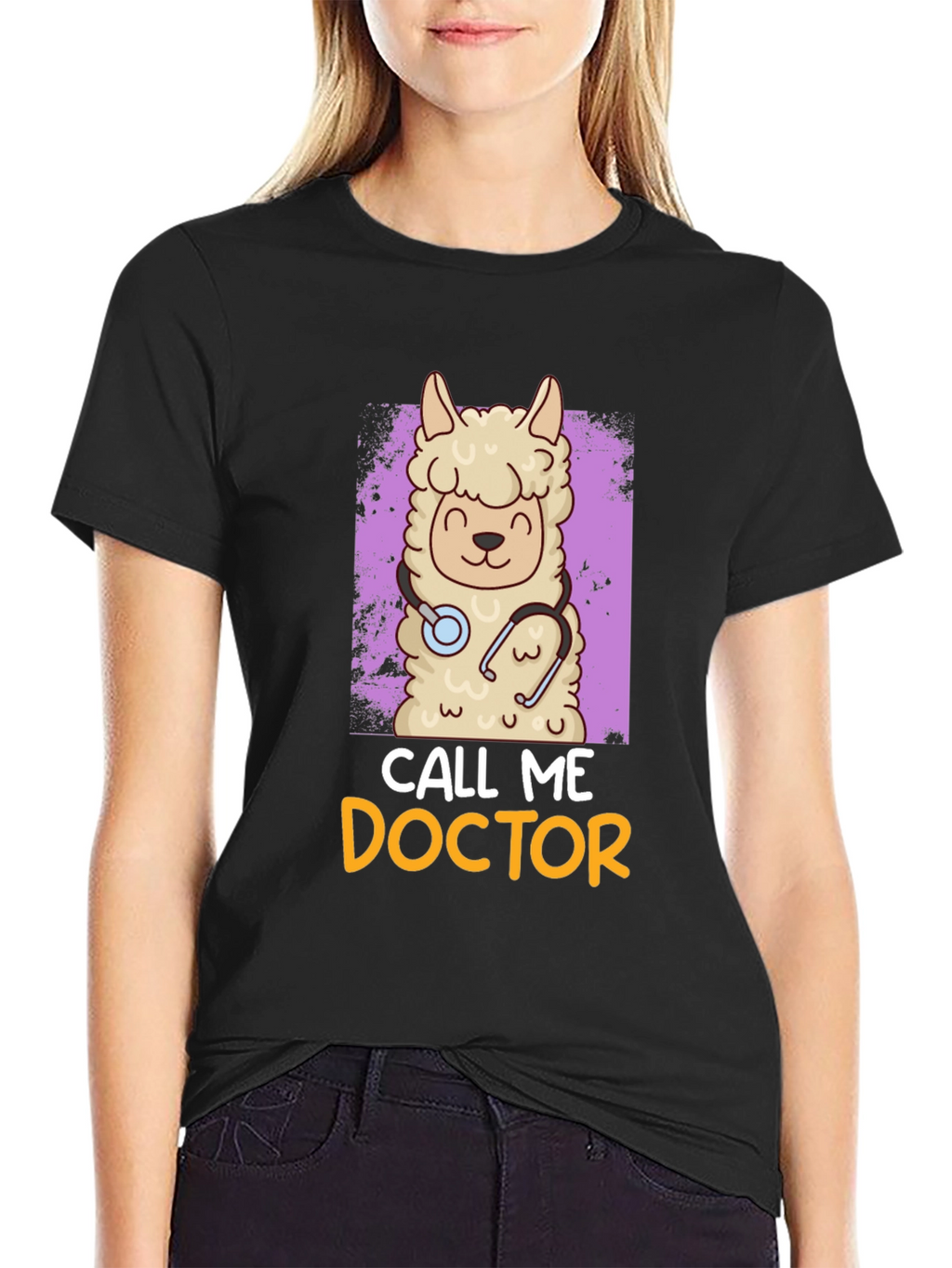 Llama Doctor T-Shirt - Funny Animal Tee