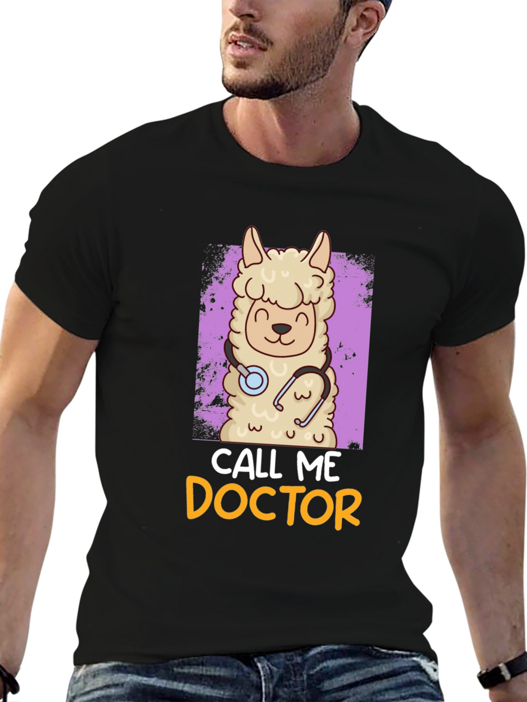 Llama Doctor T-Shirt - Funny Animal Tee