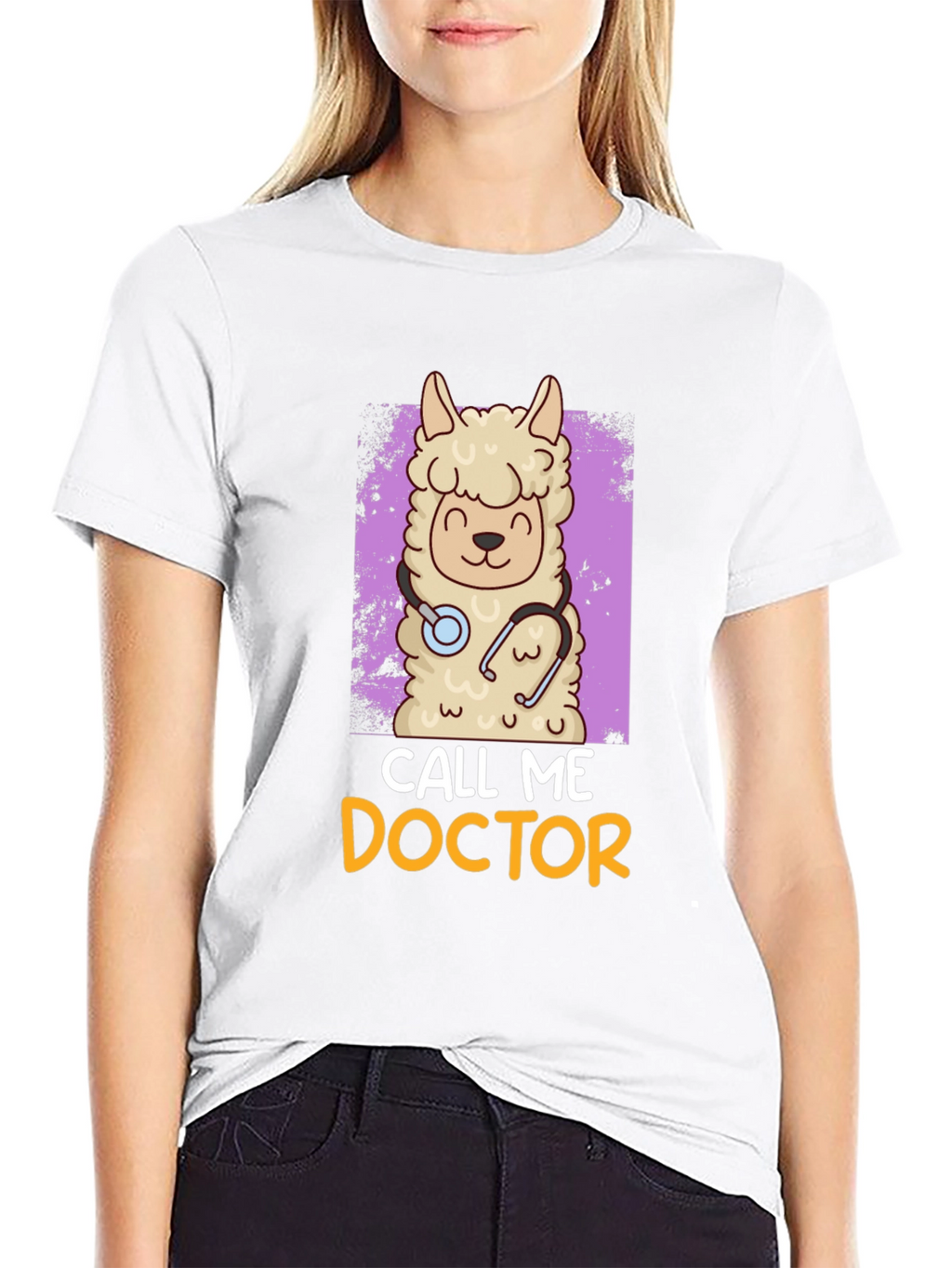 Llama Doctor T-Shirt - Funny Animal Tee