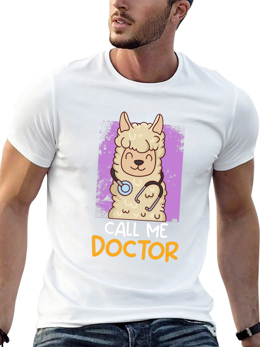 Llama Doctor T-Shirt - Funny Animal Tee