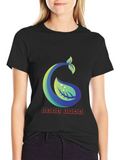 Eco-Friendly Save Tree Graphic Tee - Black