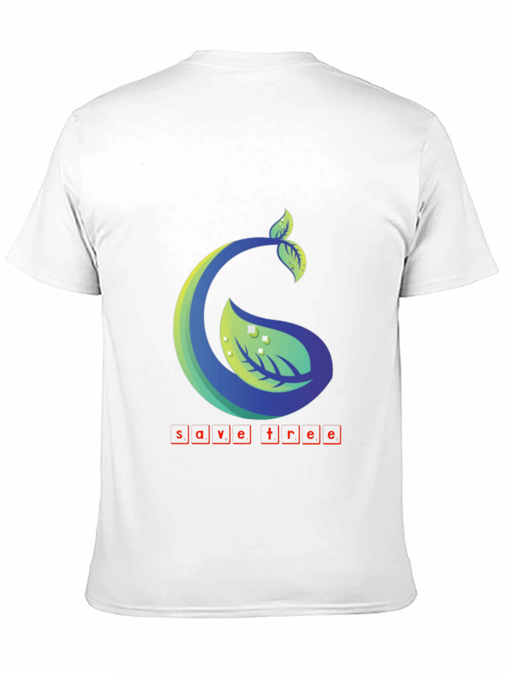 Eco-Friendly Save Tree Graphic Tee - Black